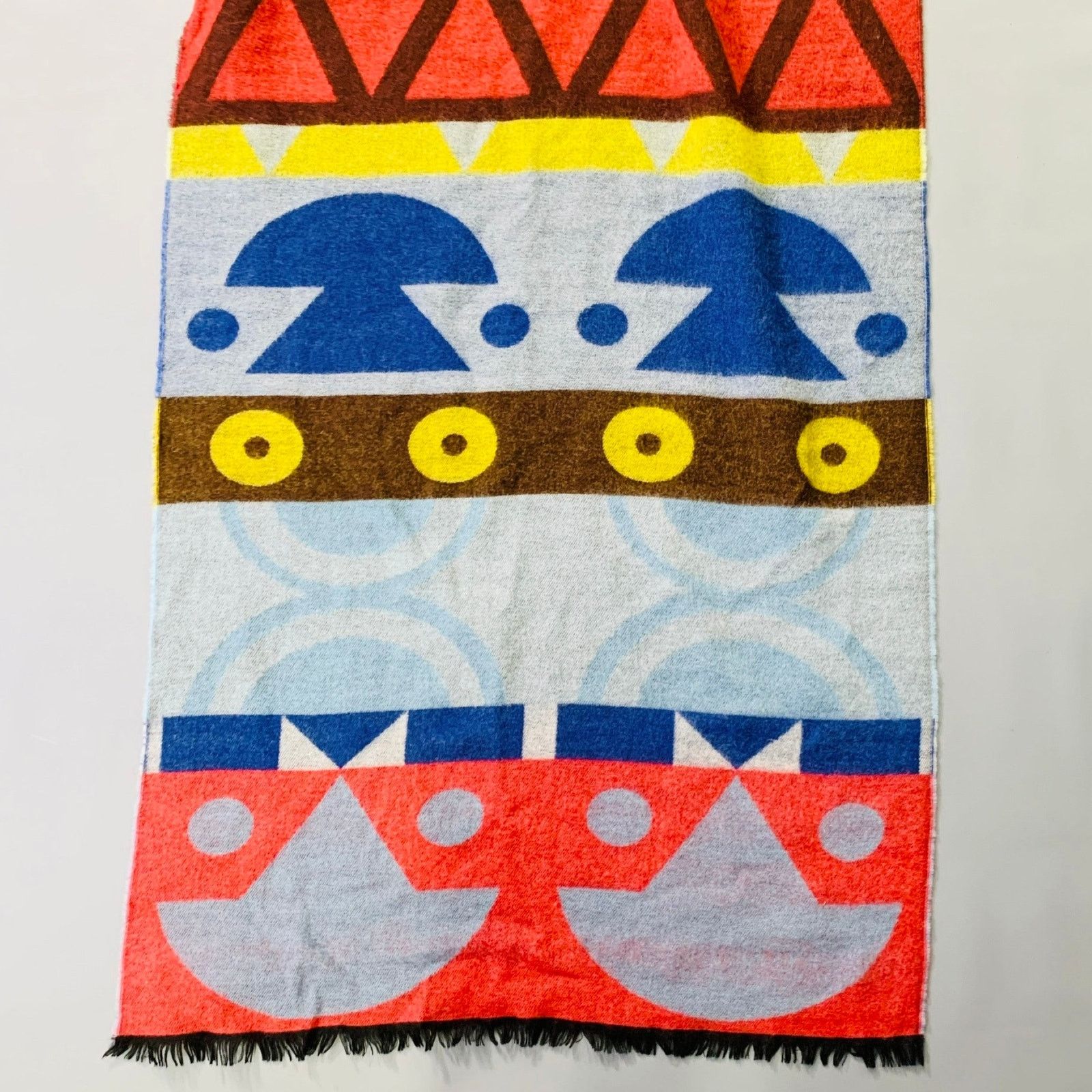 Walter Van Beirendonck WALTER VAN BEIRENDONCK AW16 Abstract Double Face Wool Scarf Size ONE SIZE - 3 Thumbnail