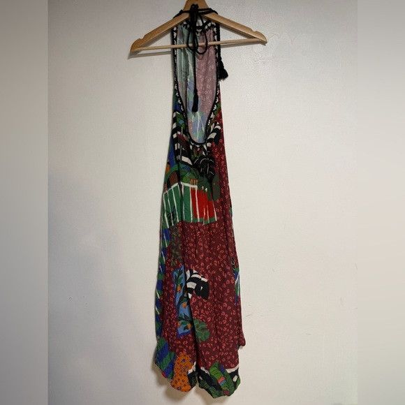 Farm Rio FARM Rio Jungle Scene Halter Maxi Dress – Size P (Small) Size S / US 4 / IT 40 - 5 Thumbnail