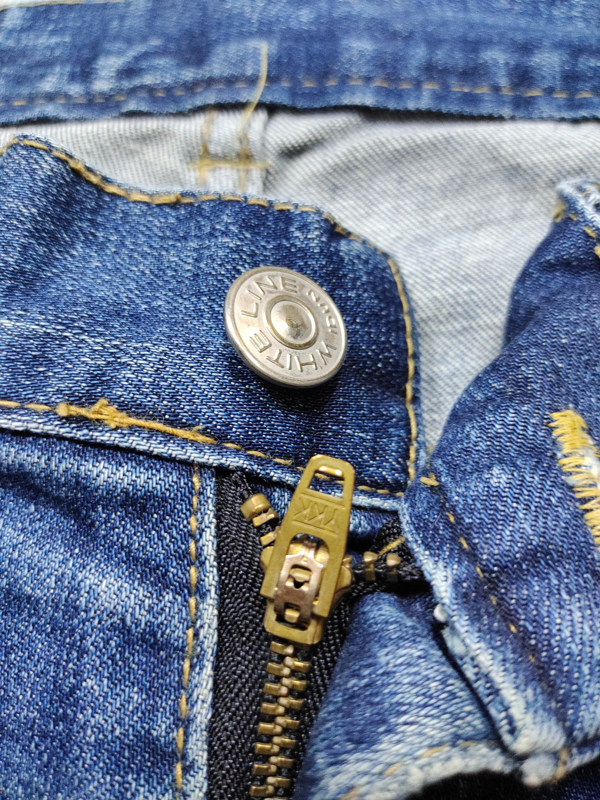 Other DISTRESSED WHITE LINE BY IDUN RARE DESIGN BLUE JEANS Size US 30 / EU 46 - 6 Thumbnail
