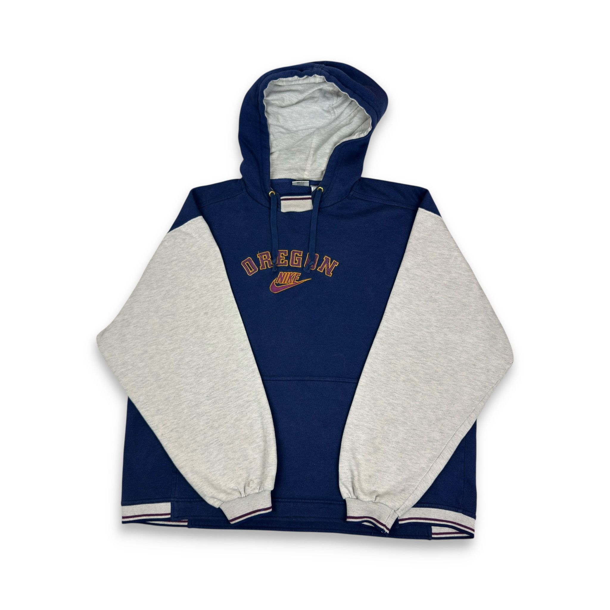 Nike Nike Men's Blue Gray Cotton Oregon Ducks Football Hoodie M Size US M / EU 48-50 / 2 - 1 Thumbnail
