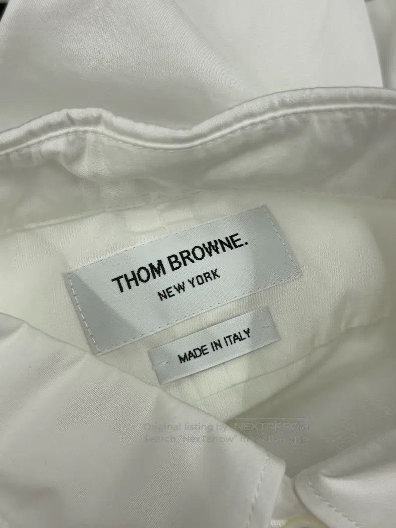 Thom Browne Thom Browne White Long Sleeve Shirt Size XS / US 0-2 / IT 36-38 - 5 Thumbnail