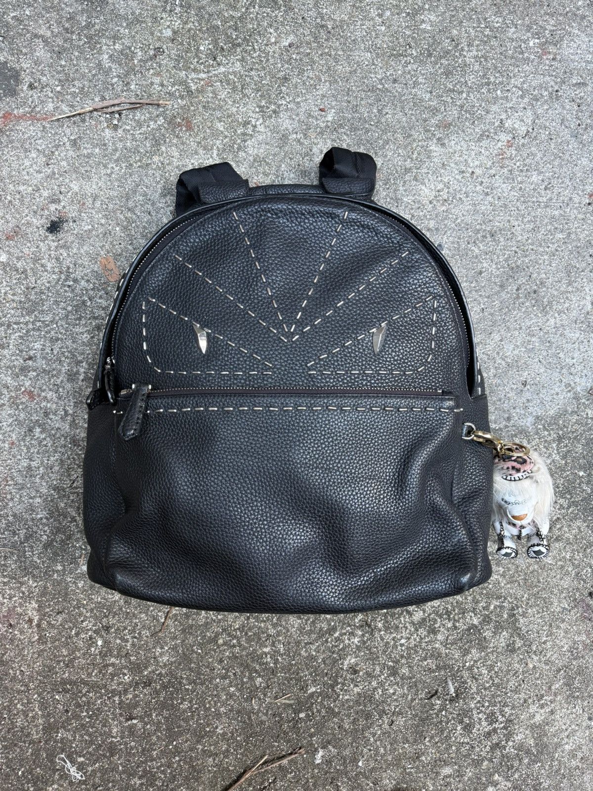 Fendi Fendi Leather Monster Backpack Size ONE SIZE - 1 Thumbnail