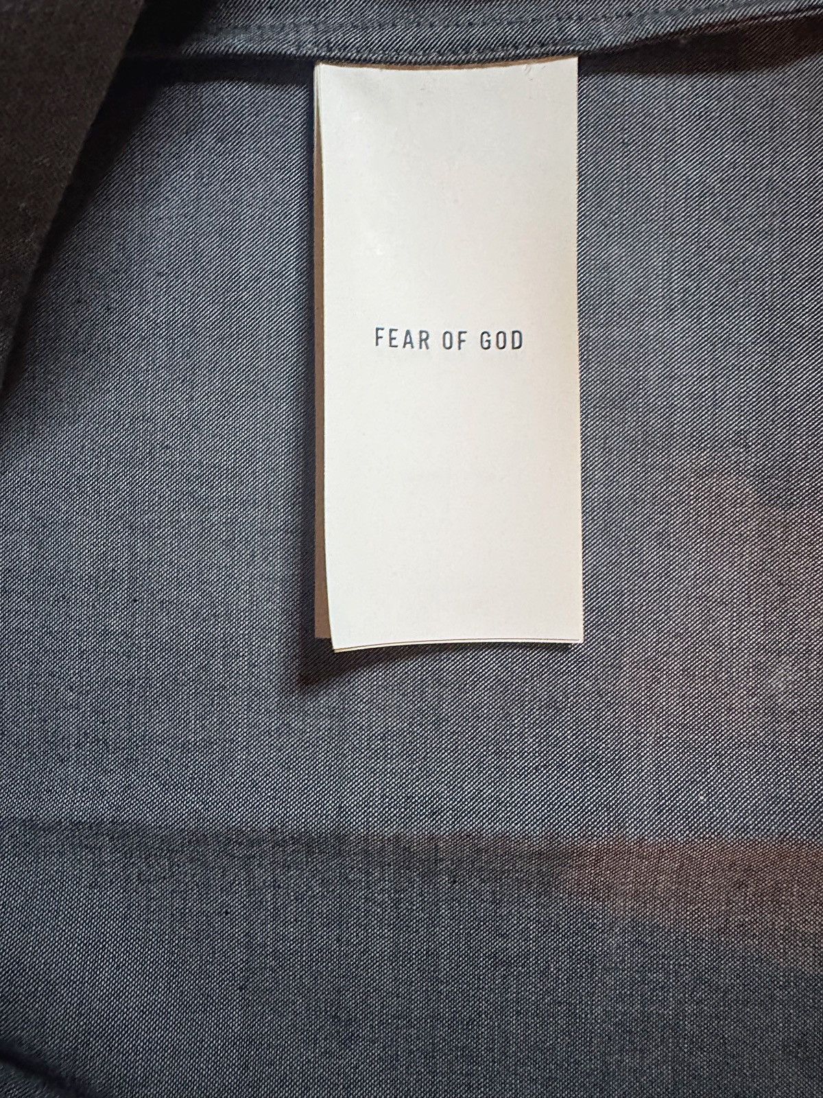 Fear of God Fear of God grey oxford tank Size US M / EU 48-50 / 2 - 8 Thumbnail