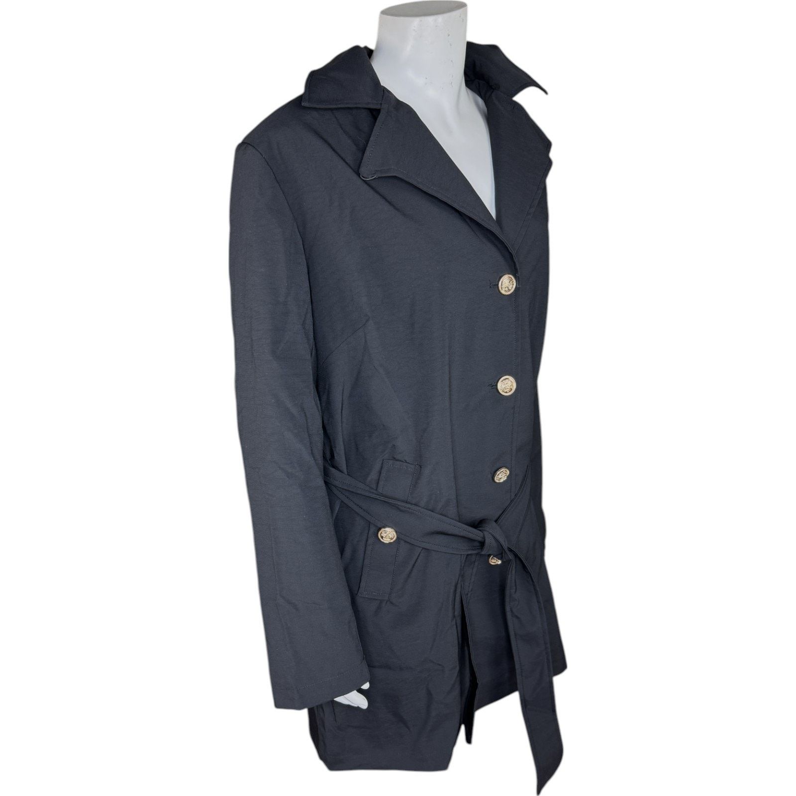 Other Dennis Basso Regular Water Resistant Trench Coat Black XL Size XL / US 12-14 / IT 48-50 - 11 Thumbnail