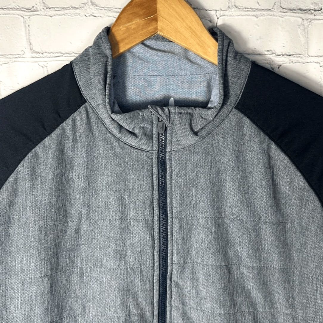 johnnie-O Johnnie-O Jacket Stinger Quilted Full Zip L Men Black Gray Multicolor Track Jacket Adult Mens Size US L / EU 52-54 / 3 - 3 Thumbnail