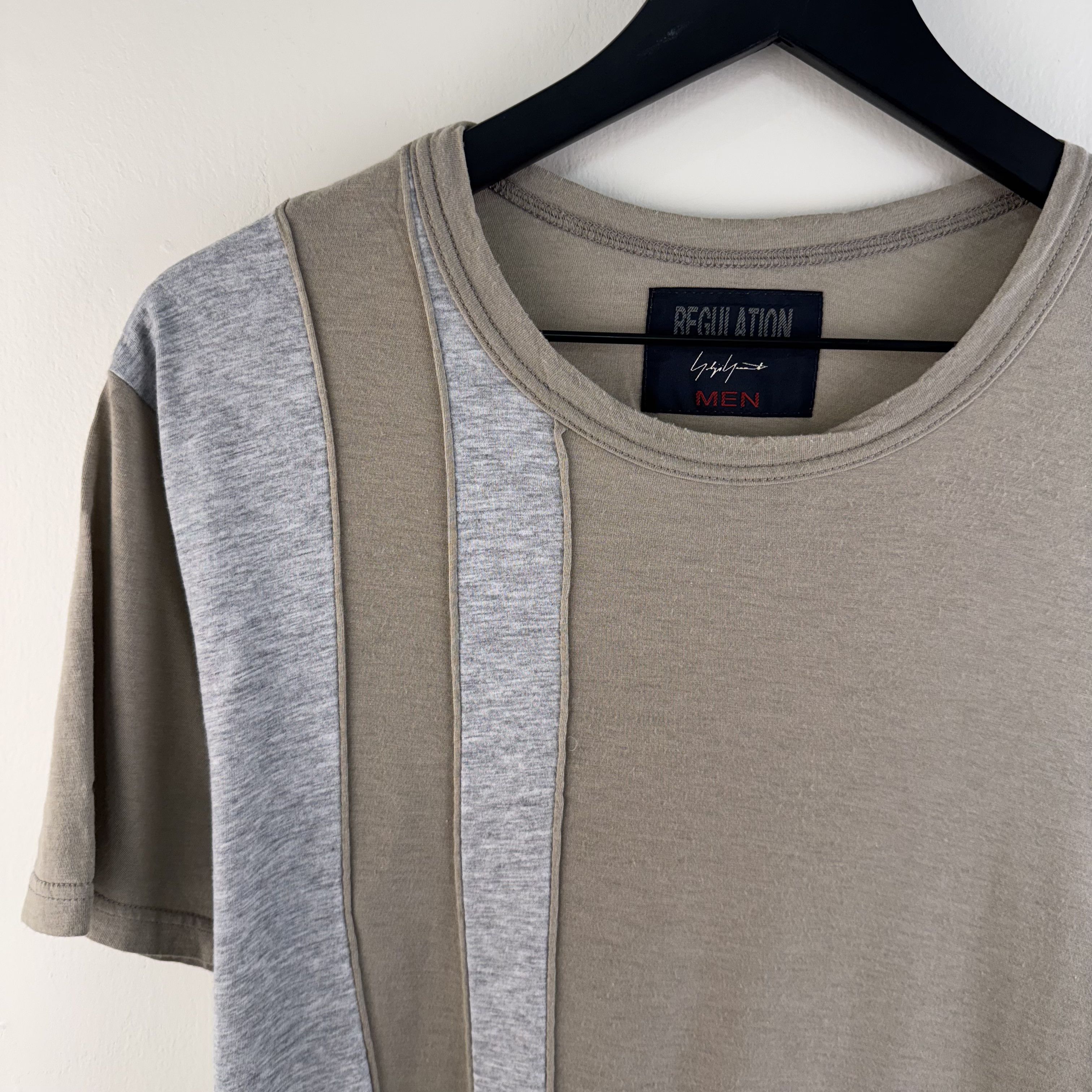 Yohji Yamamoto Yohji Yamamoto Regulation Short Sleeve Cut-and-Sewn T-Shirt Size US L / EU 52-54 / 3 - 3 Thumbnail