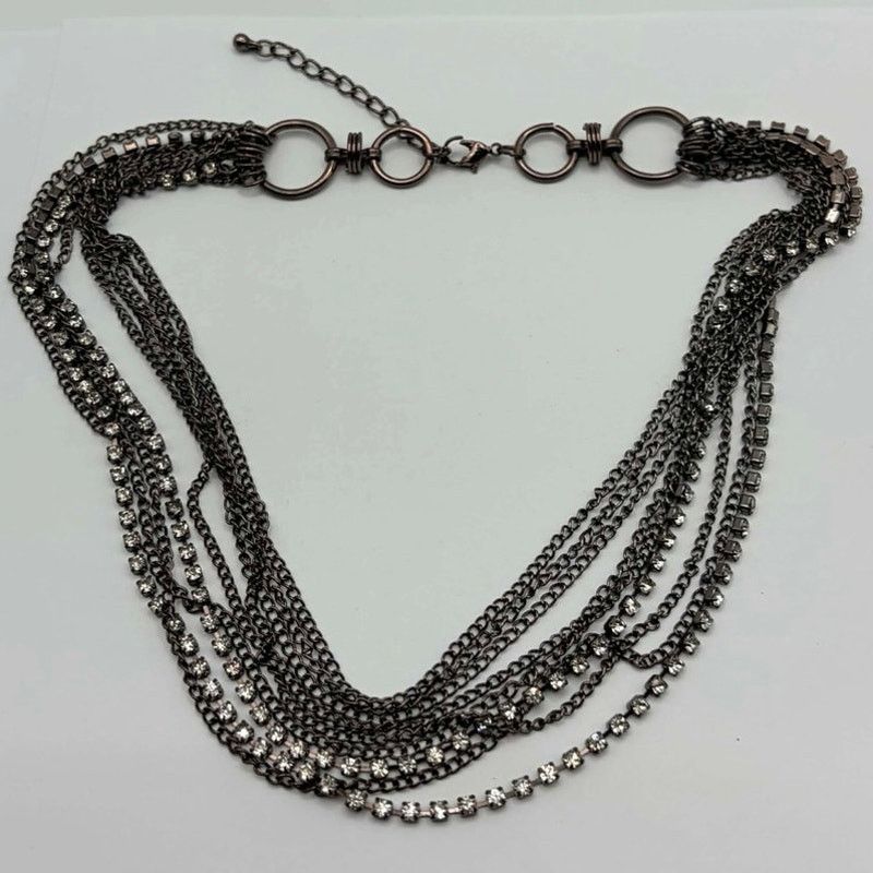 Other Silver Layered Chain Necklace Size ONE SIZE - 4 Thumbnail