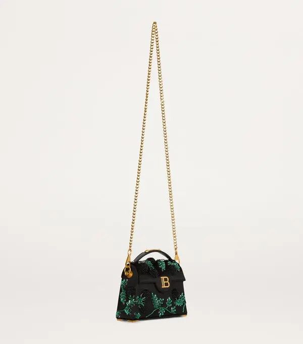 Balmain o1s1wg111225 Size:OS/B-Buzz Dynasty Handle Bag in Black Size ONE SIZE - 5 Thumbnail