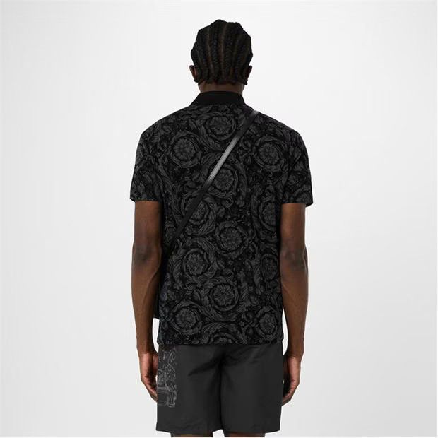 Versace o1g2r1mq0824 Barocco Polo Shirts in Grey Size US S / EU 44-46 / 1 - 5 Thumbnail
