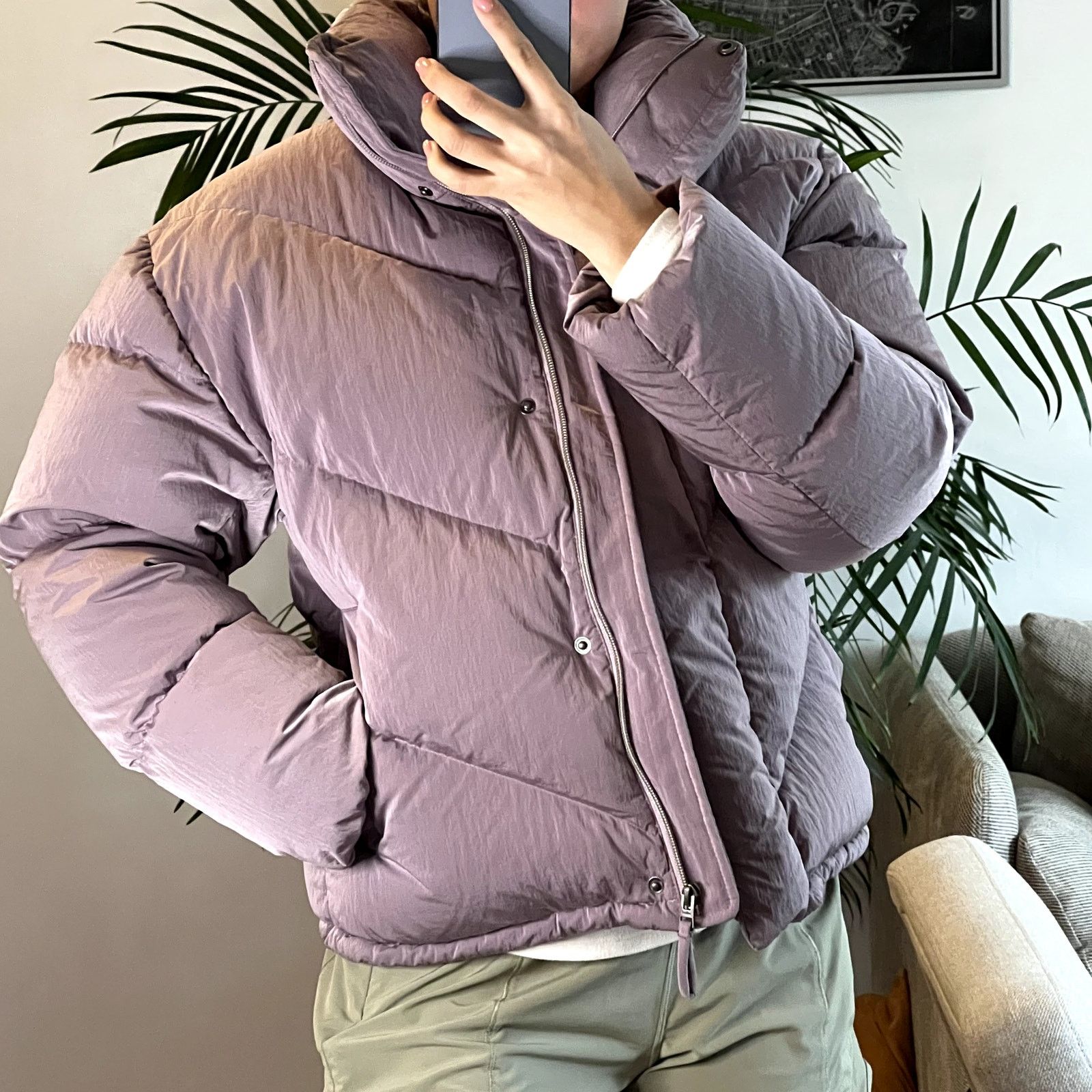 Aritzia Aritzia Wilfred The Cloud Puff puffer jacket coat purple Size XS / US 0-2 / IT 36-38 - 2 Thumbnail