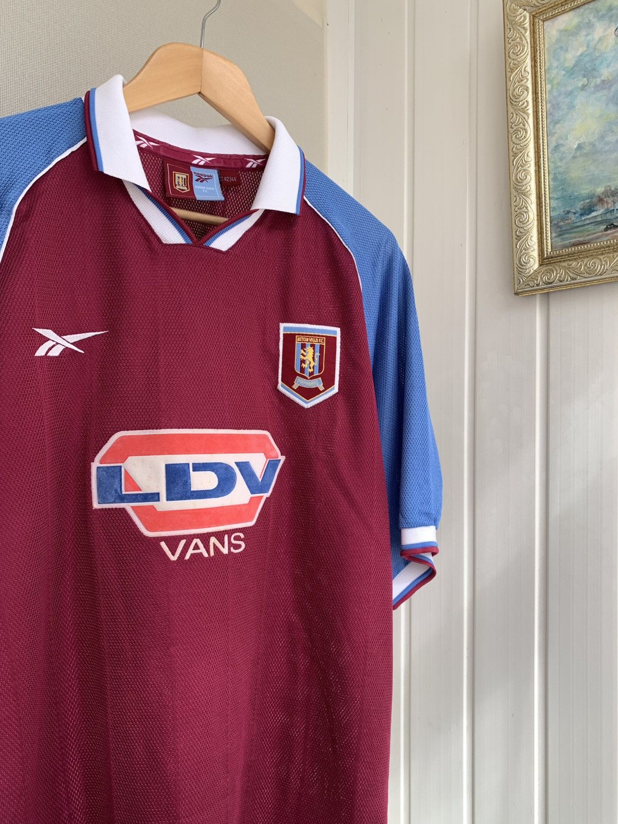 Reebok Reebok ASTON VILLA 1998 Vintage Home Shirt Size 42-44 L-XL Size US L / EU 52-54 / 3 - 2 Thumbnail