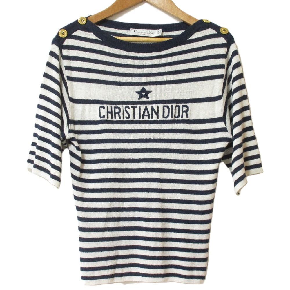 Dior Dior Christian Dior 24SS Cashmere Silk Knit Top Others Tops 414S83AM729 DUTY FREE for USA Size ONE SIZE - 1 Thumbnail