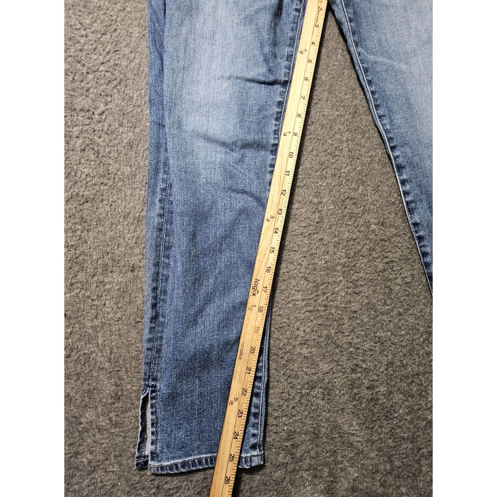 Vintage VINTAGE AG Adriano Goldschmied Stevie Ankle Jeans Women's 30R Blue Denim Slimming Stretch Pockets Zipper Logo | City Preppy Style Size 30" / US 8 / IT 44 - 7 Thumbnail