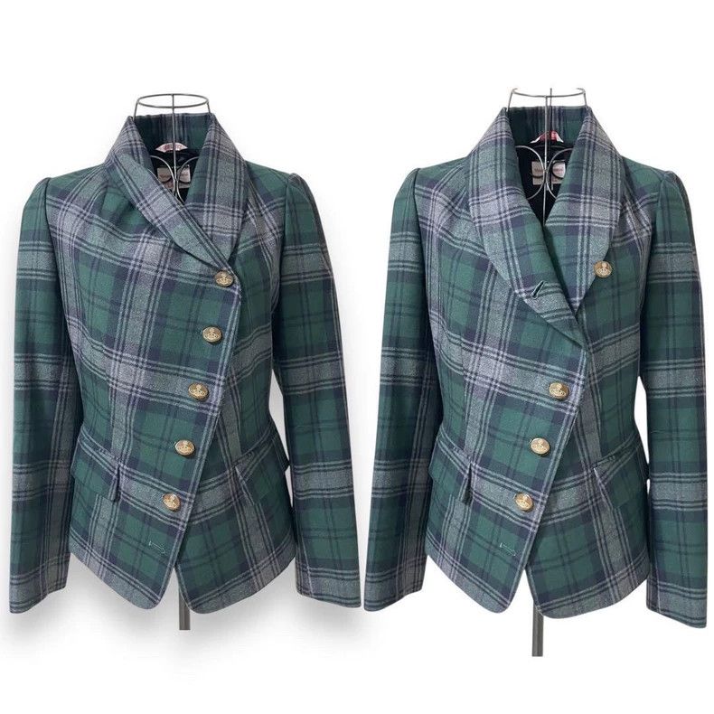 Vivienne Westwood Vivienne Westwood Green Geelong side-slip suit Size M / US 6-8 / IT 42-44 - 1 Thumbnail