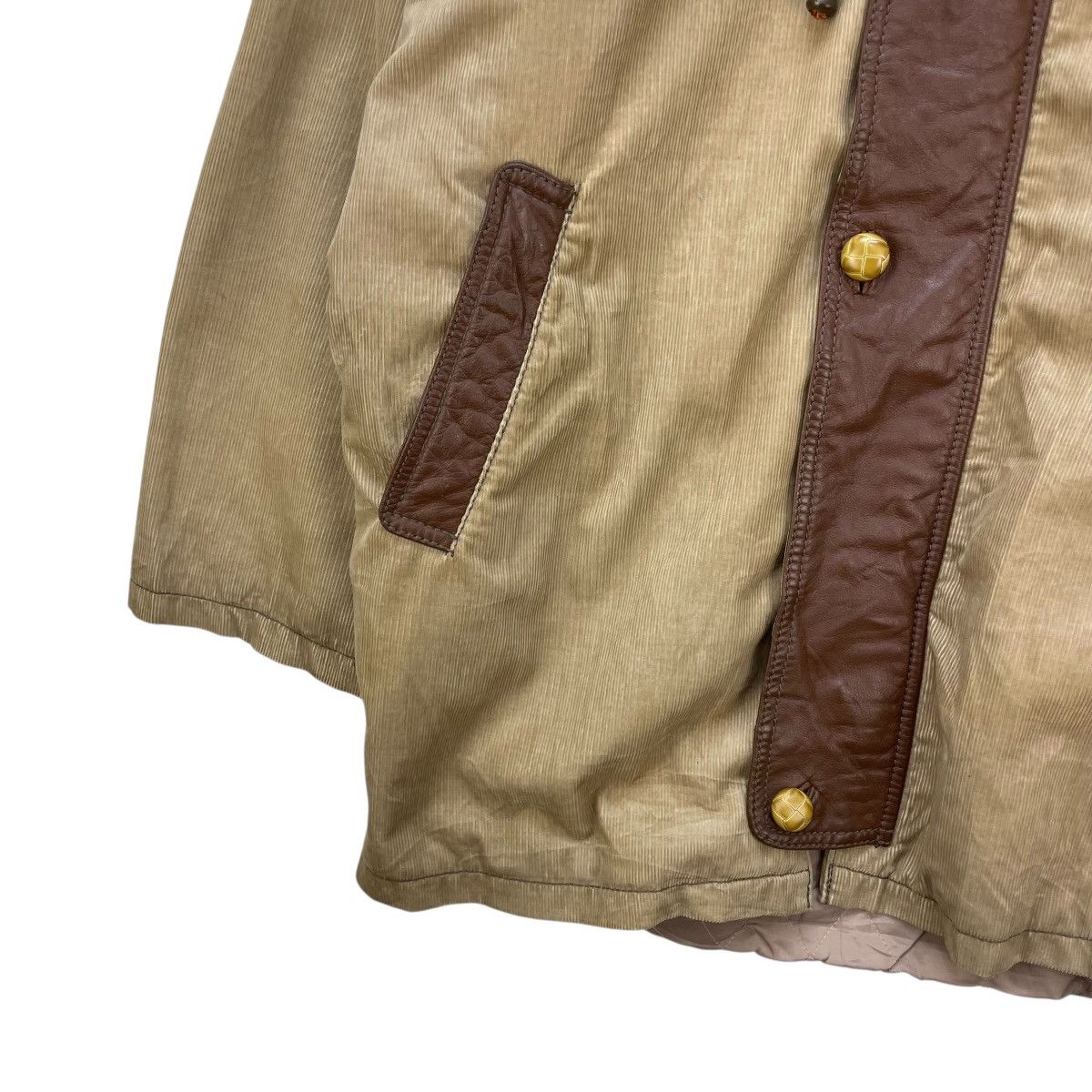 Issey Miyake 💥Vintage Monsieur Paris Corduroy Leather Jacket Size US L / EU 52-54 / 3 - 4 Thumbnail