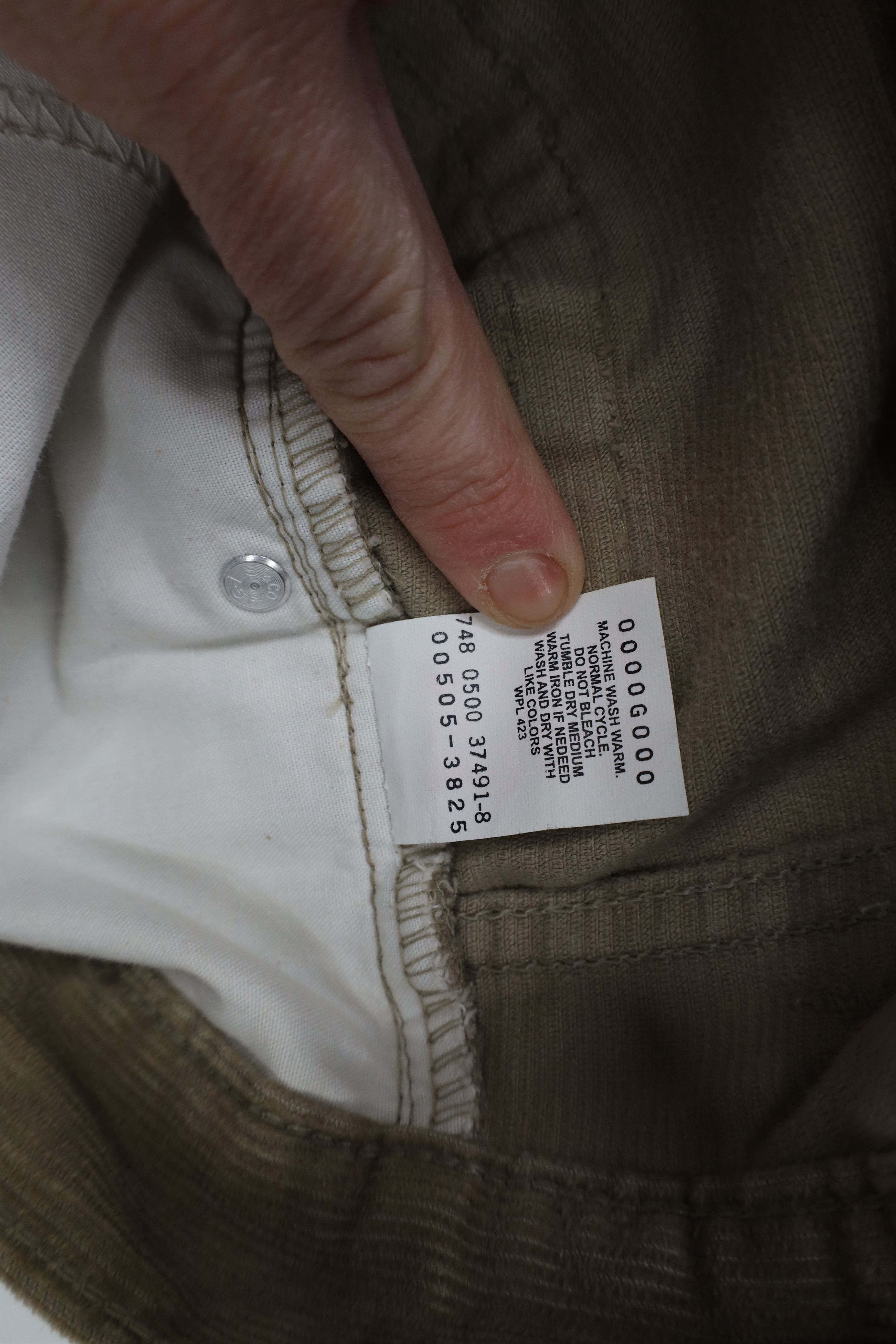 Levi's × Vintage Vintage Y2K 2000 Levis 505 Straight Leg Corduroy Pants Size US 34 / EU 50 - 8 Thumbnail