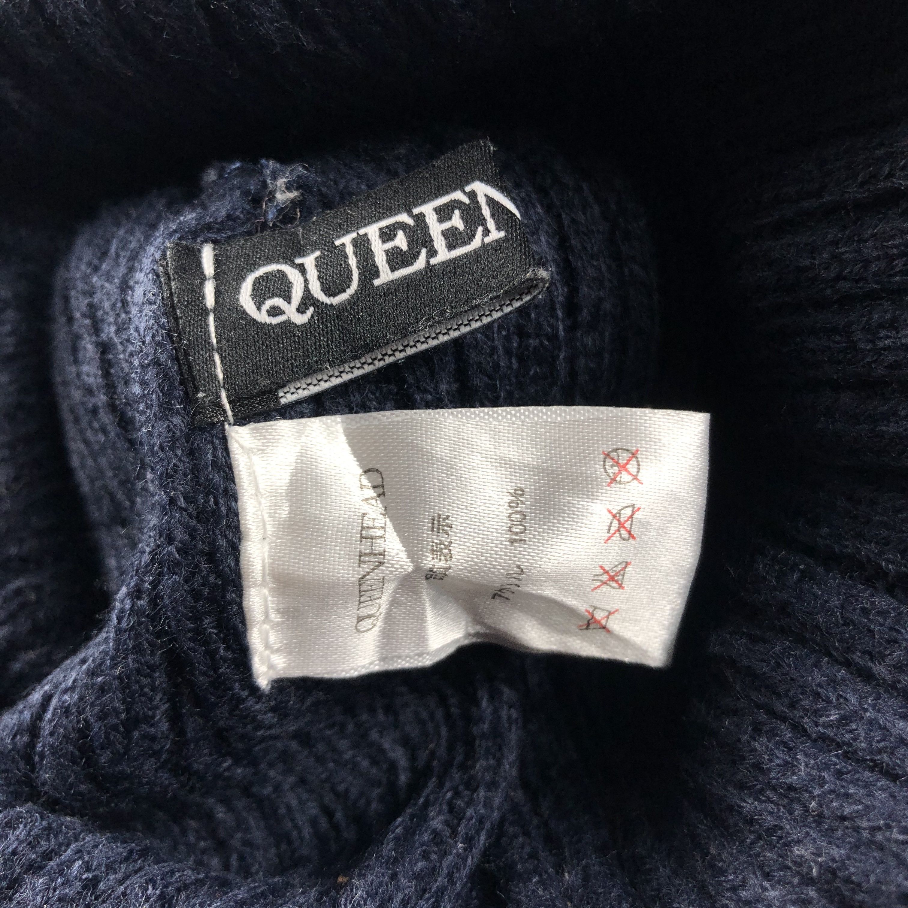 Vintage Queen Head Knit Beanie Snow Hat Snow Cap -D350 Size ONE SIZE - 6 Thumbnail