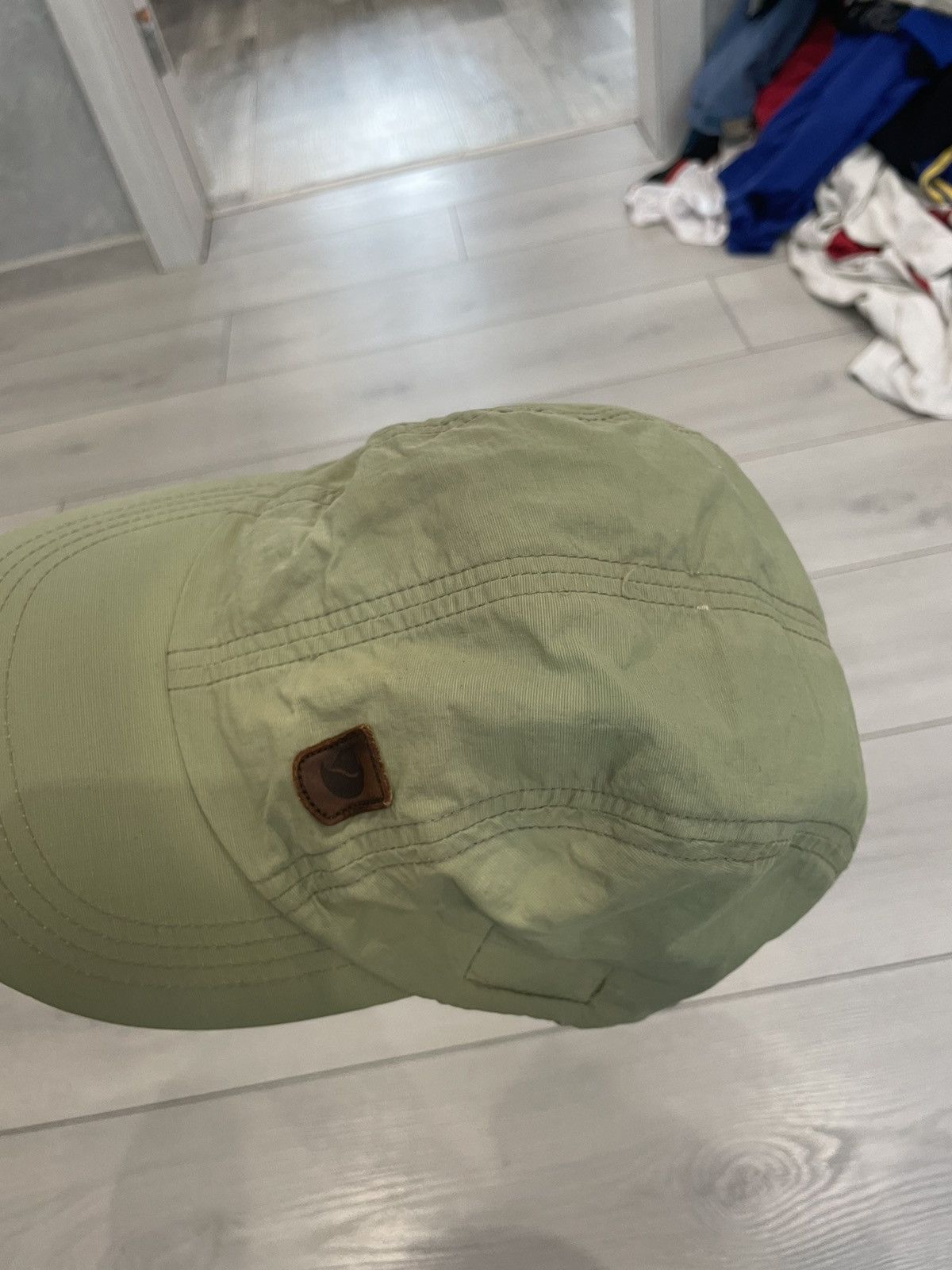 Fjallraven × Vintage Fjallraven cap outdoor hat nylon khaki military arm forest Size ONE SIZE - 7 Thumbnail