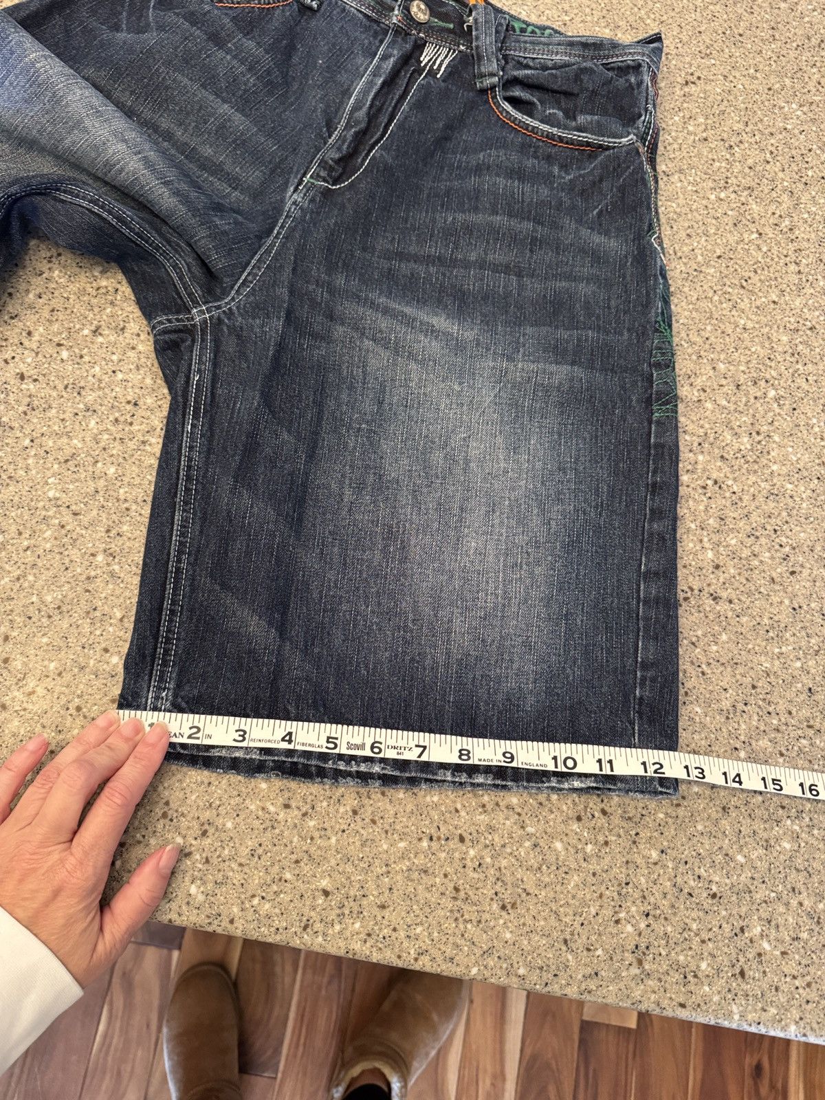 Akademiks Akademiks Y2k Dragon Embroidered Streetwear Jorts Size US 32 / EU 48 - 9 Thumbnail