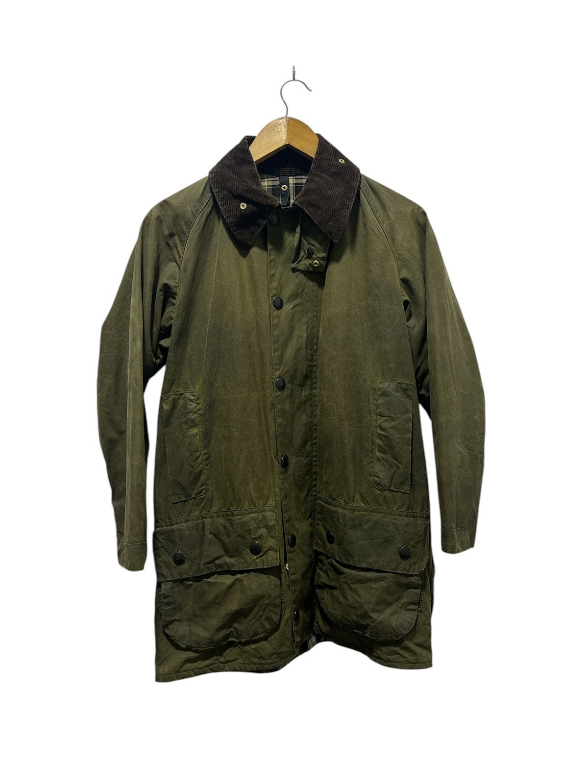 Barbour Barbour Beufort Waxed Cotton hunting Jacket distressted Size US M / EU 48-50 / 2 - 1 Thumbnail