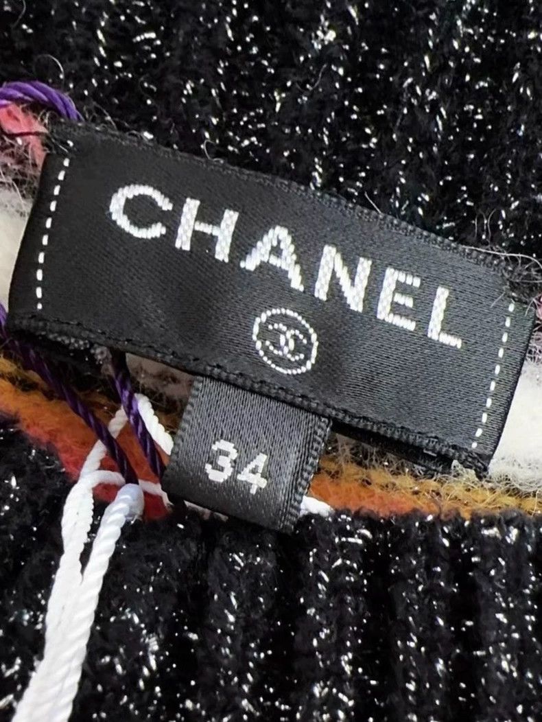 Chanel Chanel 22A color-blocked striped long-sleeved sweater Size XXS / US 00 / IT 34 - 5 Thumbnail