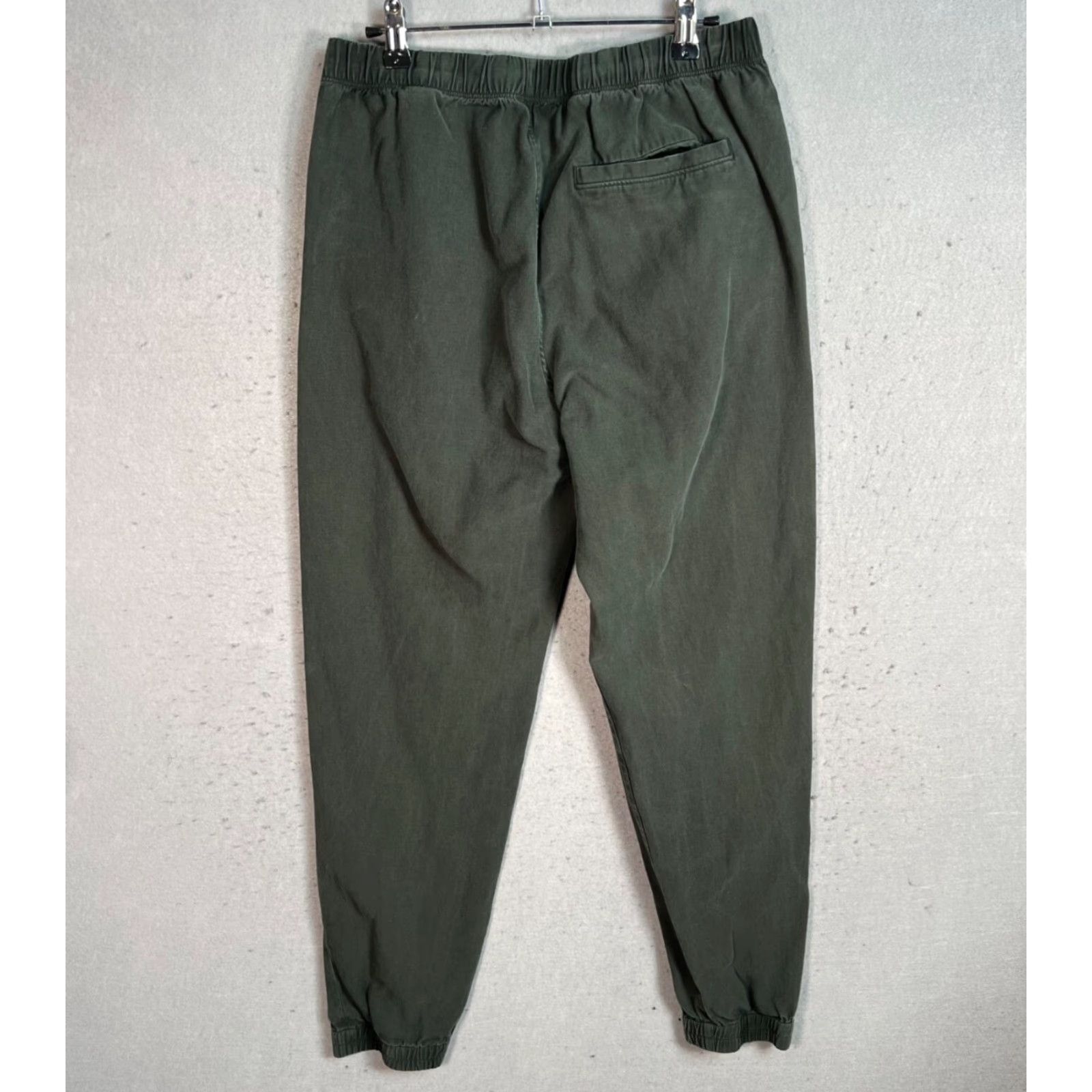 Cos COS Olive Green Elastic Waist Jogger Pants Small Cotton Blend Casual Fit Size US 29 - 2 Thumbnail