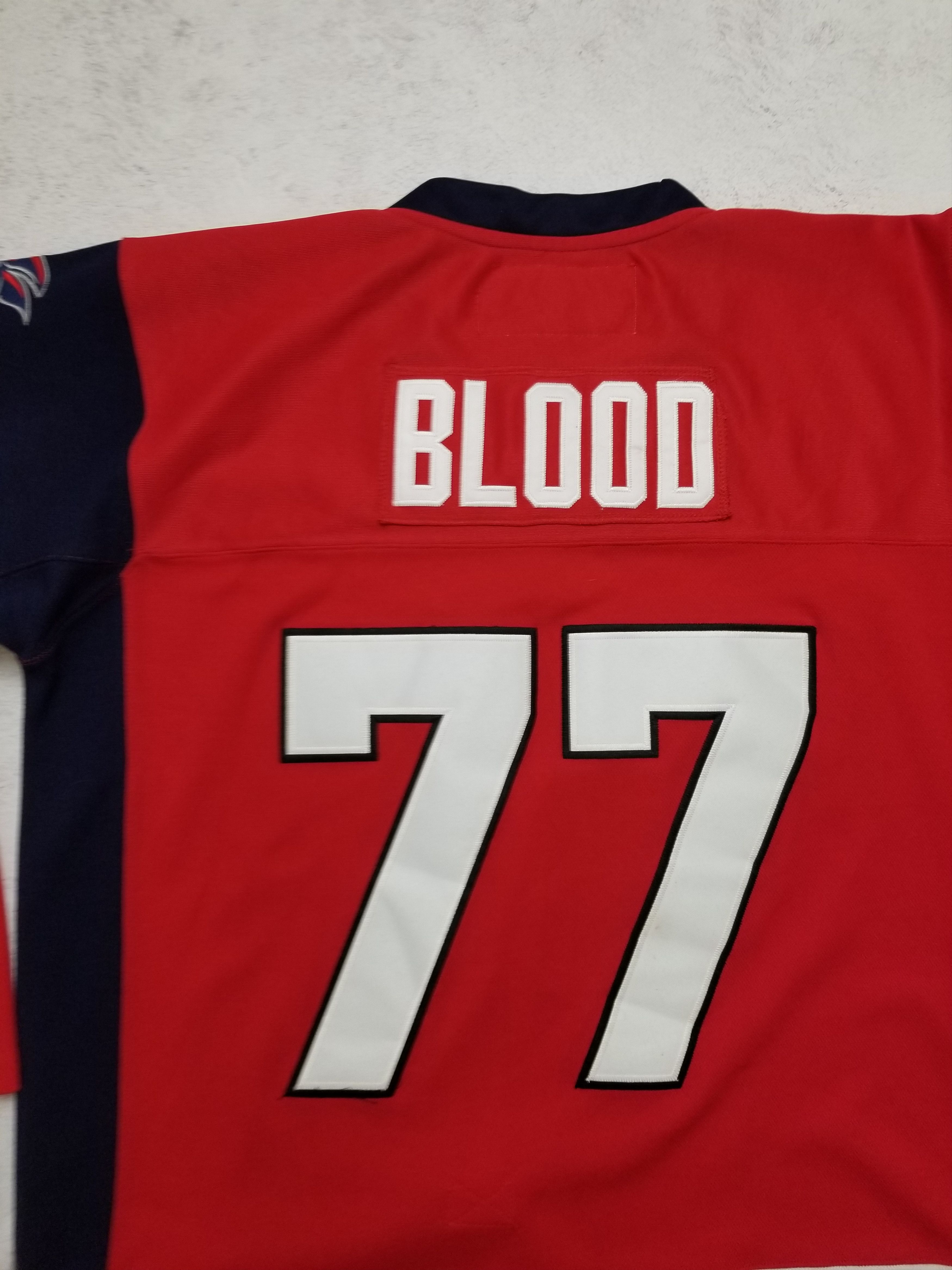Other Ben Blood Elmira Jackals Hockey ECHL Stitched Sewn Jersey Size US L / EU 52-54 / 3 - 10 Thumbnail