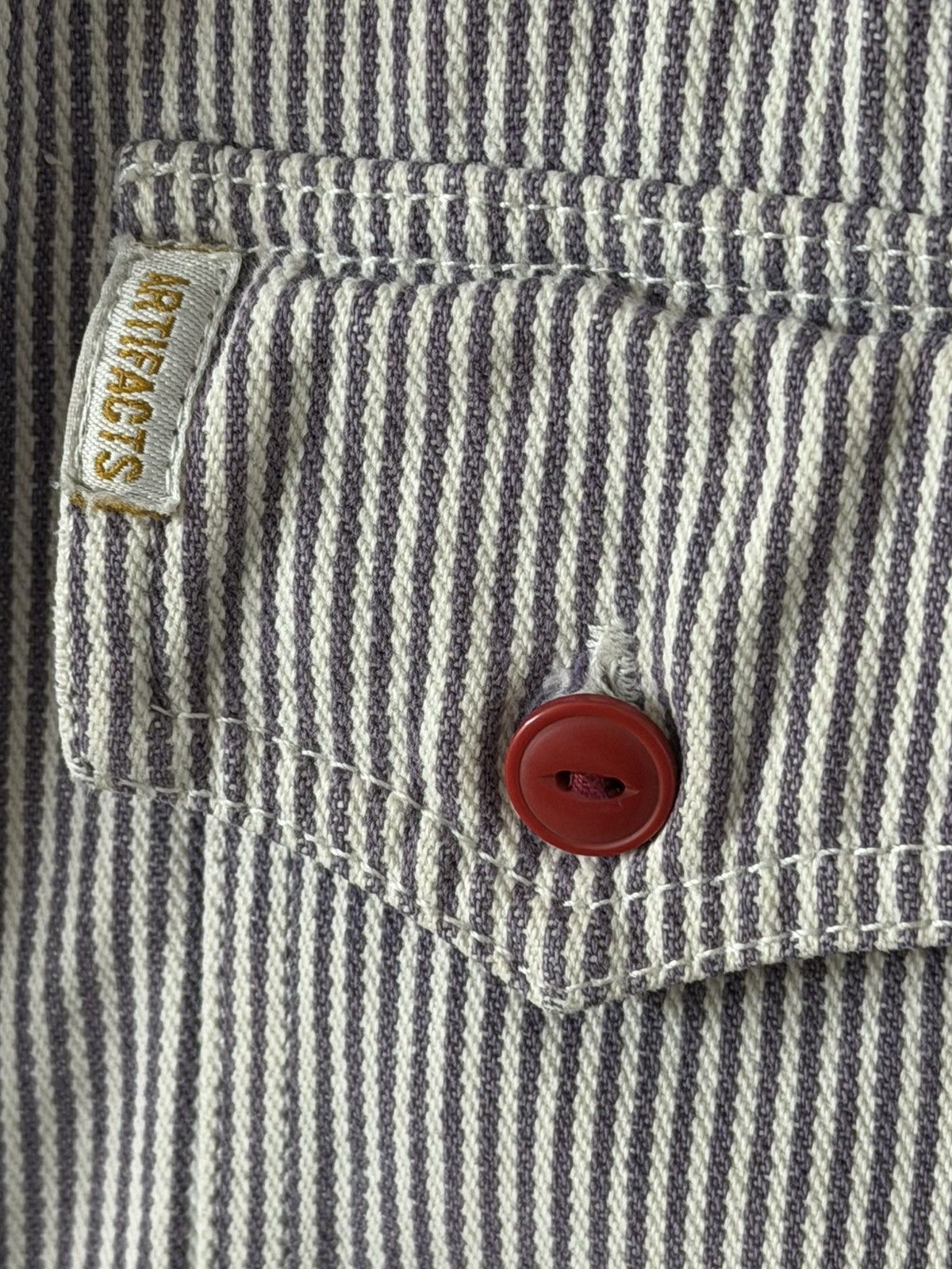 Other Artifacts of California Men's Hickory Stripe Workwear Jacket Size US M / EU 48-50 / 2 - 3 Thumbnail