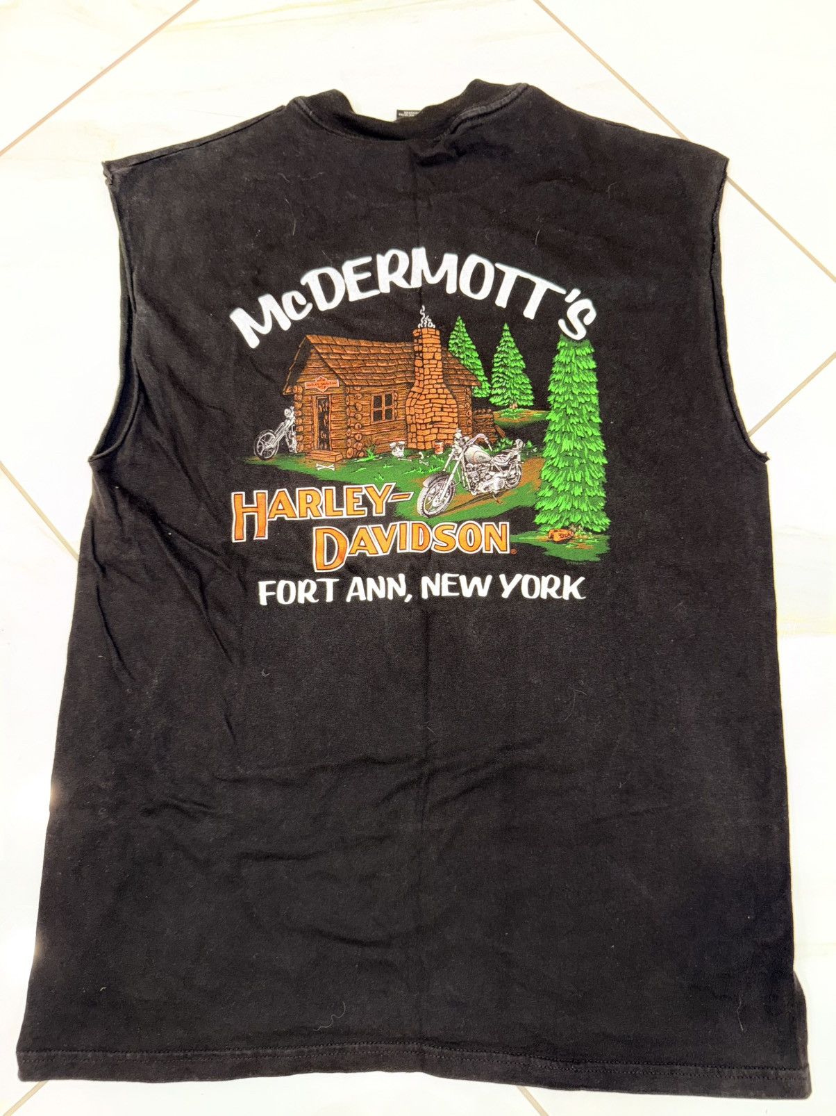 Harley Davidson × Vintage Vintage Sleeveless Harley Davidson Tee 1998 Size US L / EU 52-54 / 3 - 1 Thumbnail