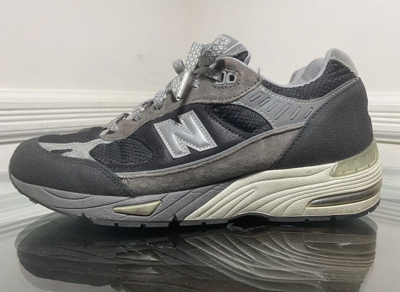 New Balance × Slam Jam New Balance Slam Jam 991 Made In England Black Grey Size 10 Size US 10 / EU 43 - 3 Thumbnail