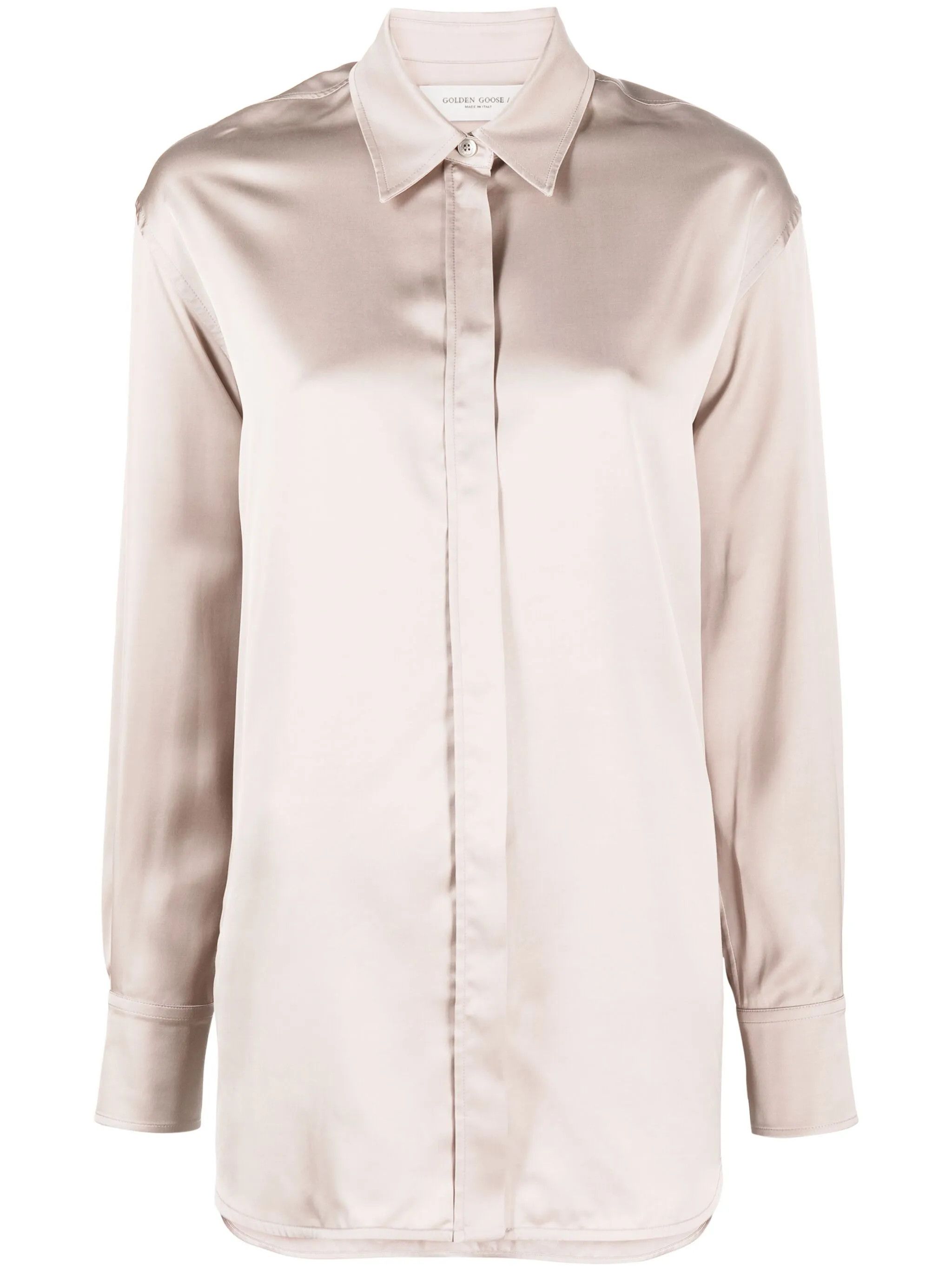 Golden Goose o1y0825 Solid Color Shirt in Light Pink Size L / US 10 / IT 46 - 1 Thumbnail