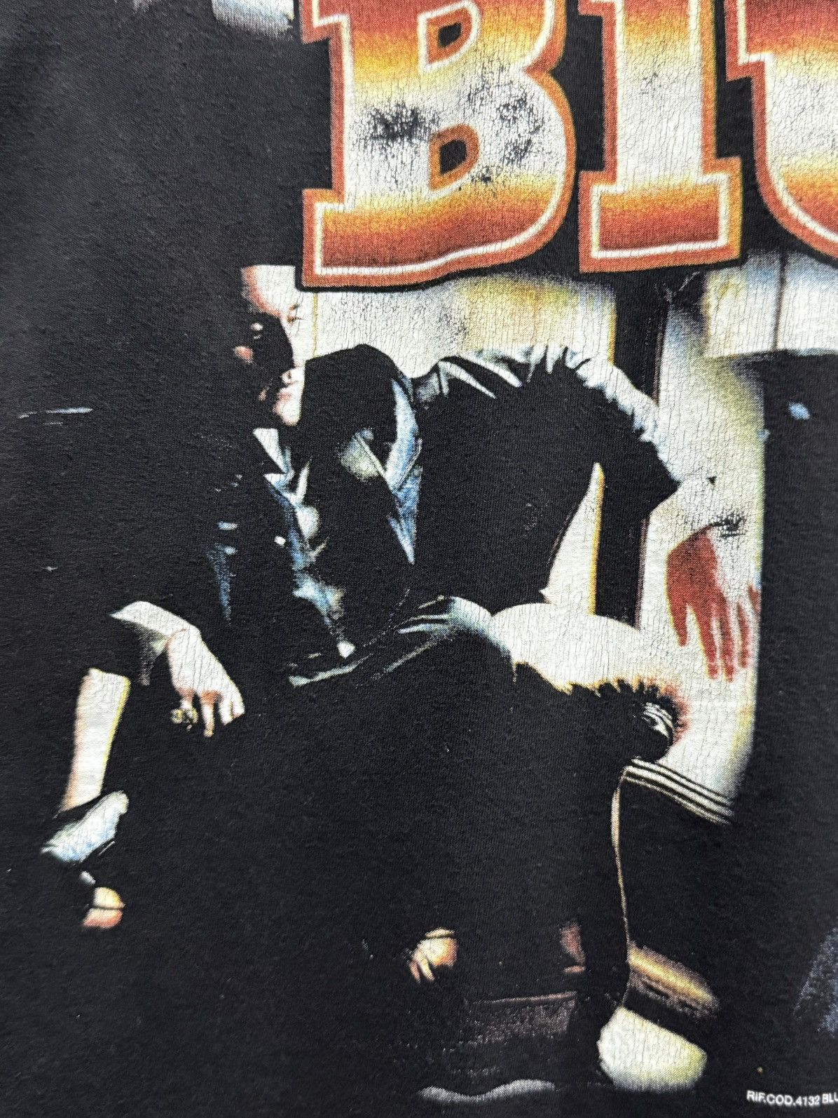 Band Tees Vintage Blue Band Faded Rap Tee Size US L / EU 52-54 / 3 - 5 Thumbnail
