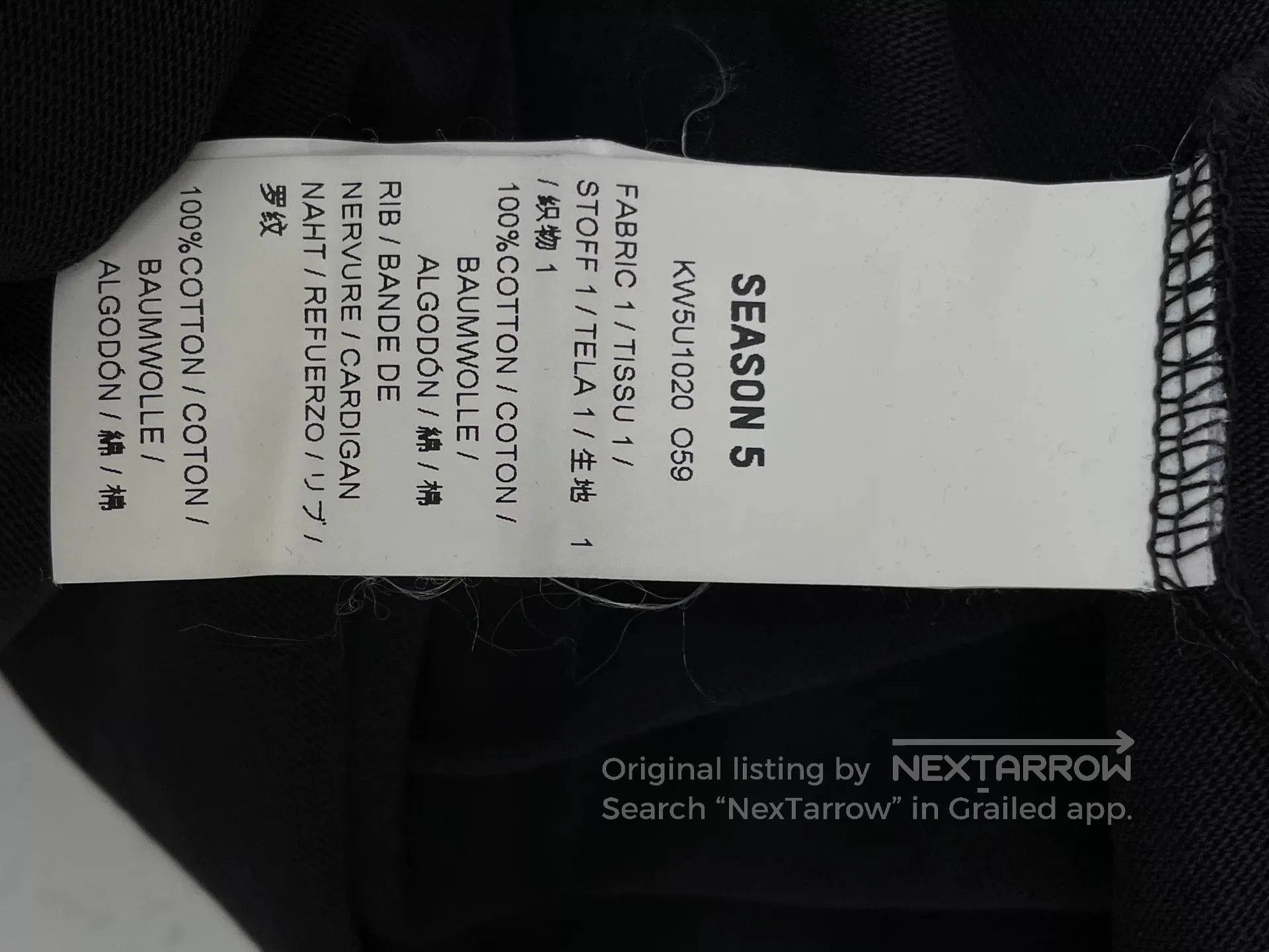 Yeezy Yeezy Season 5 Washed Black T. Size US S / EU 44-46 / 1 - 5 Thumbnail