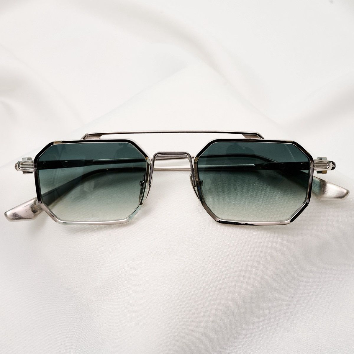 Chrome Hearts CHROME HEARTS RUMP SHINY SILVER - BRUSHED SILVER SUNGLASSES Size ONE SIZE - 6 Thumbnail