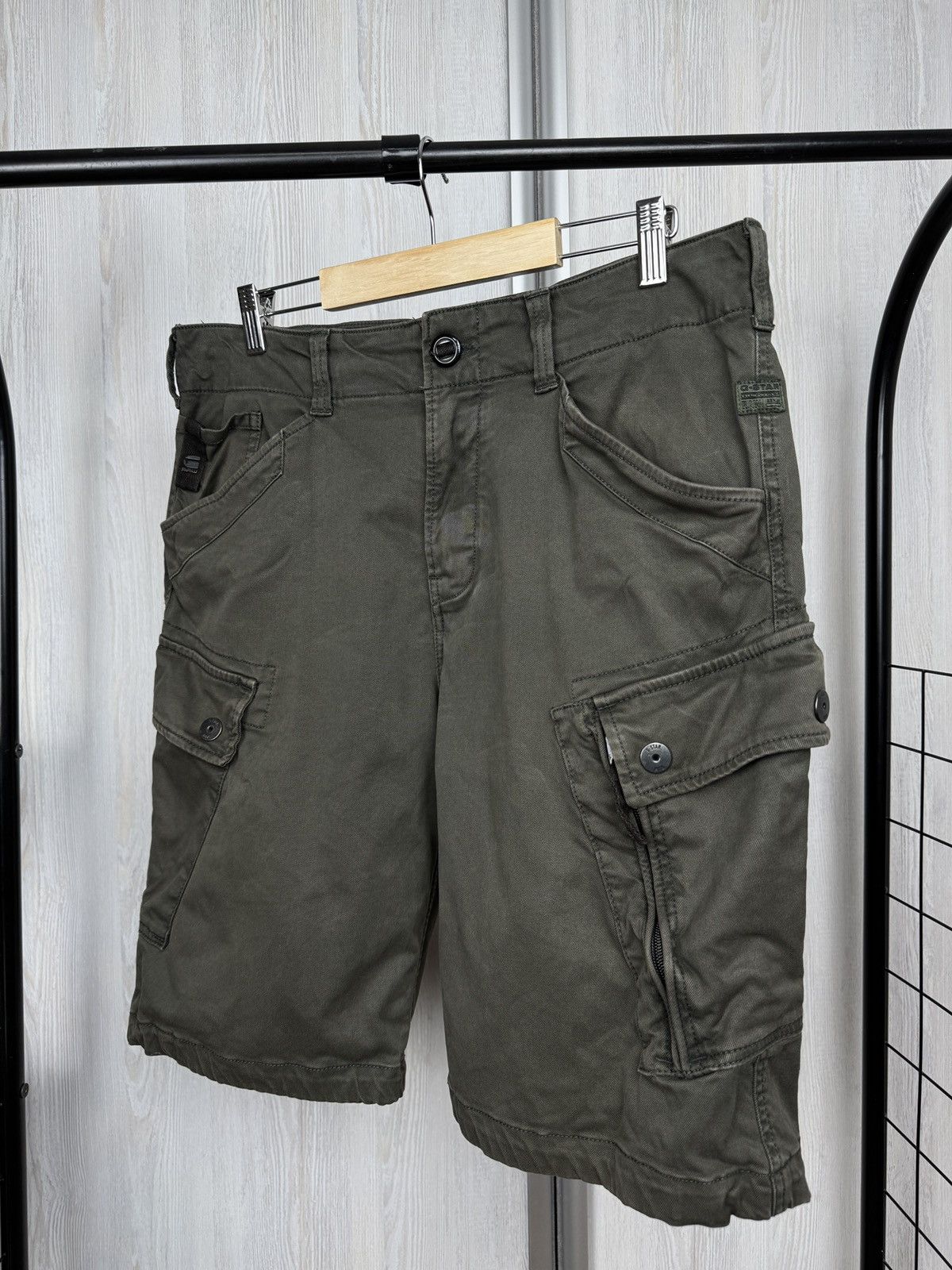 G-Star G-Star Raw Men's Roxic Cargo Shorts Tan Size US 32 / EU 48 - 5 Thumbnail