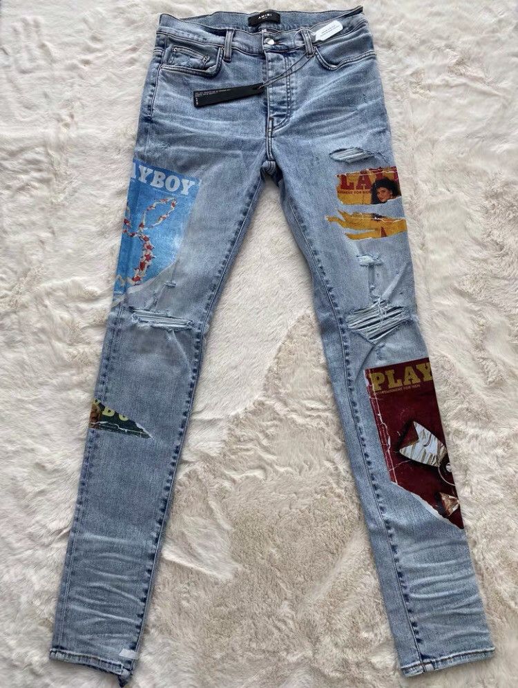 Amiri Amiri x Playboy Magazine High Street New Small Leg Jeans Size US 32 / EU 48 - 1 Thumbnail