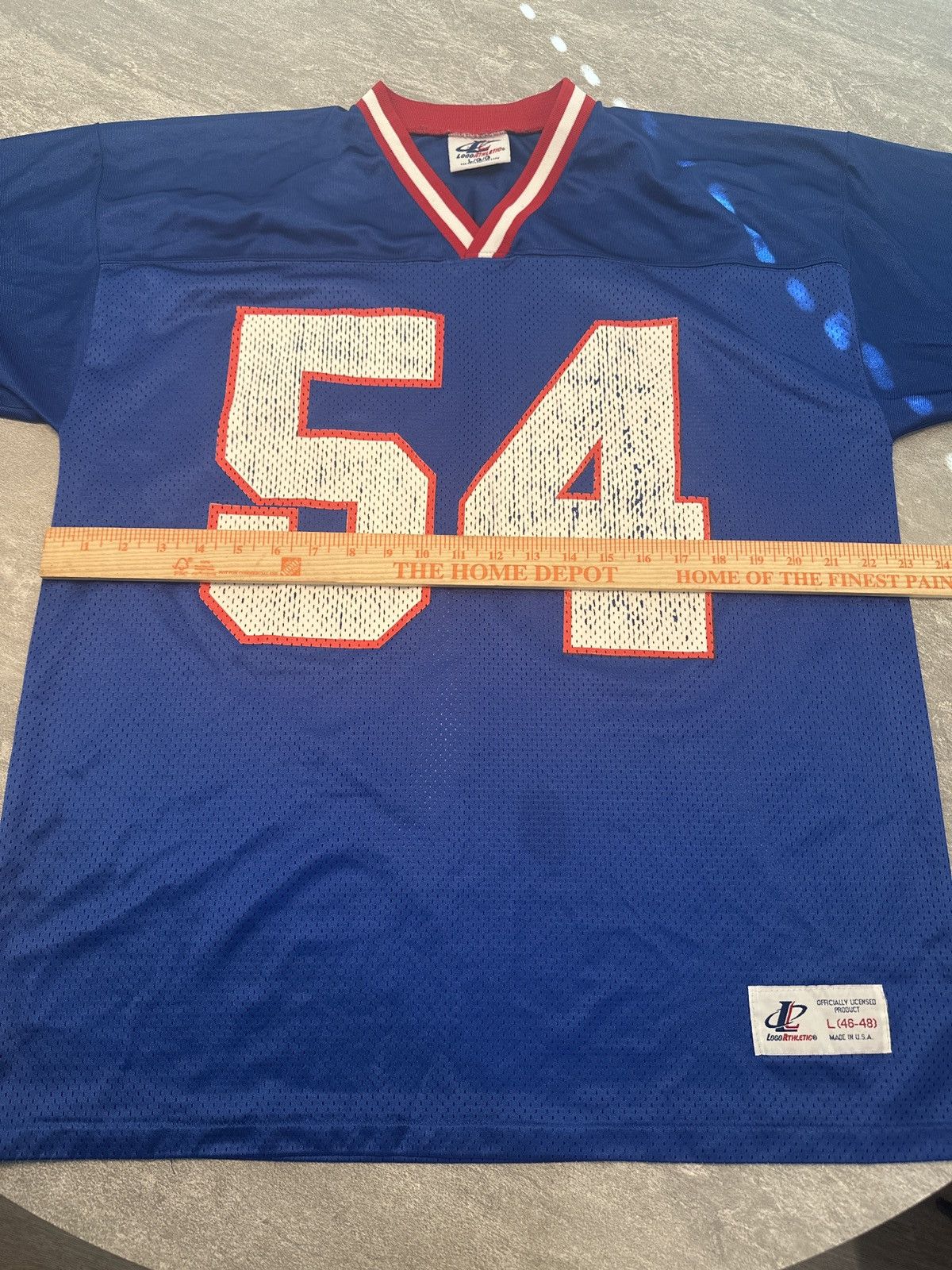 Logo Athletic × Vintage Vintage 90s Chris Spielman #54 Bills Jersey Logo Athletic Size US L / EU 52-54 / 3 - 8 Thumbnail