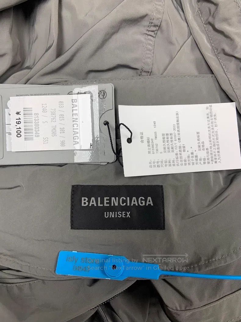 Balenciaga Balenciaga Logo Alphabet Printed Sun Protection Hooded Jac Size US S / EU 44-46 / 1 - 5 Thumbnail