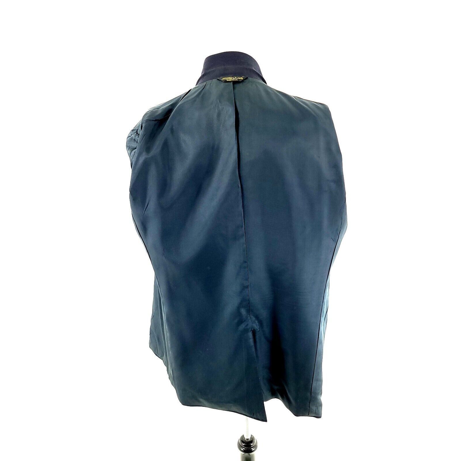 Vintage Tailors Row Deansgate Worsted Wool 2 Gold Button Blazer 44L Size 44L - 14 Thumbnail