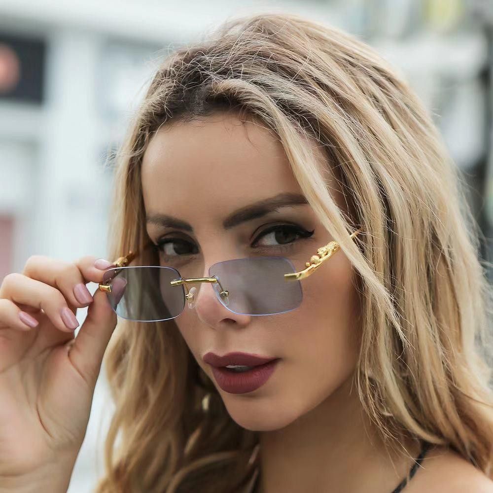 Vintage Rimless Rectangle Shades Size ONE SIZE - 1 Thumbnail