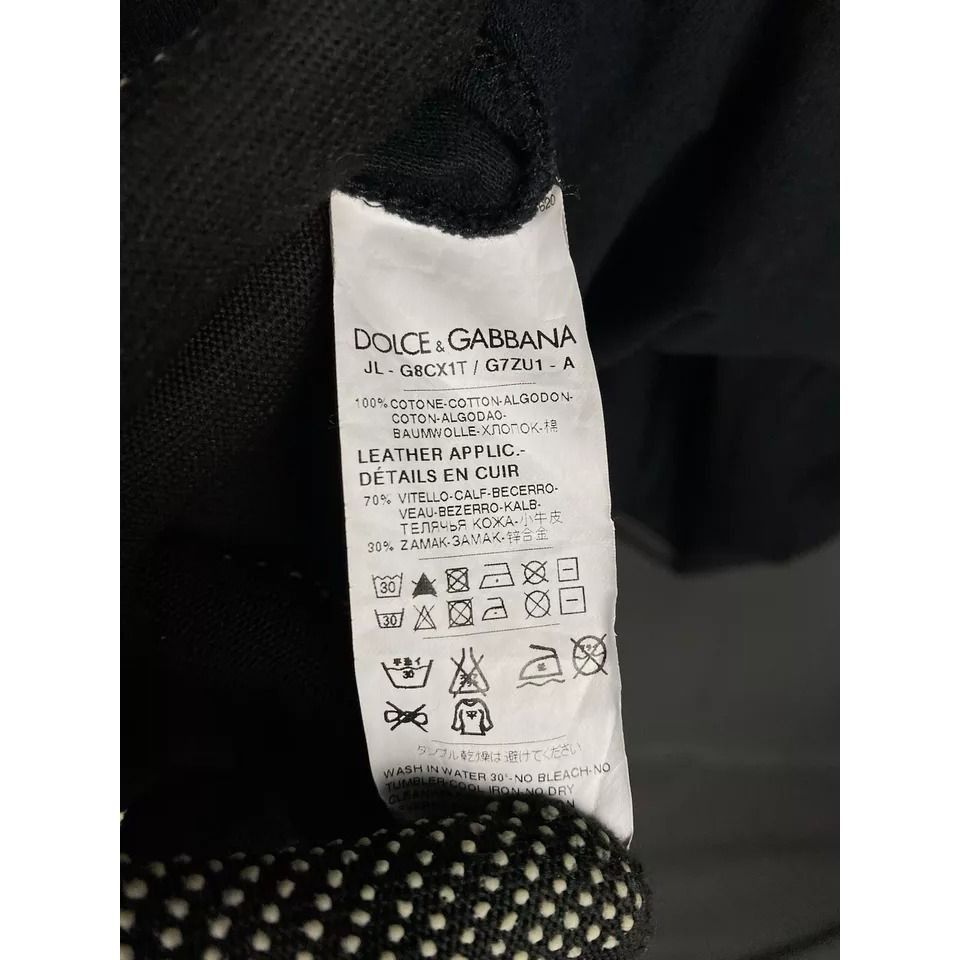 Dolce & Gabbana Dolce&Gabbana Big Back Logo Men's Black Polo T-Shirt Size 54 Size US L / EU 52-54 / 3 - 10 Thumbnail