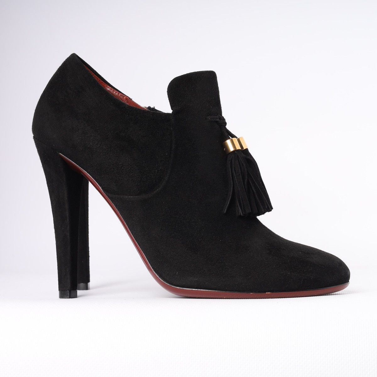 Gucci Gucci Black Suede Mischa Ankle Boots Tassel Size US 10 / IT 40 - 3 Thumbnail