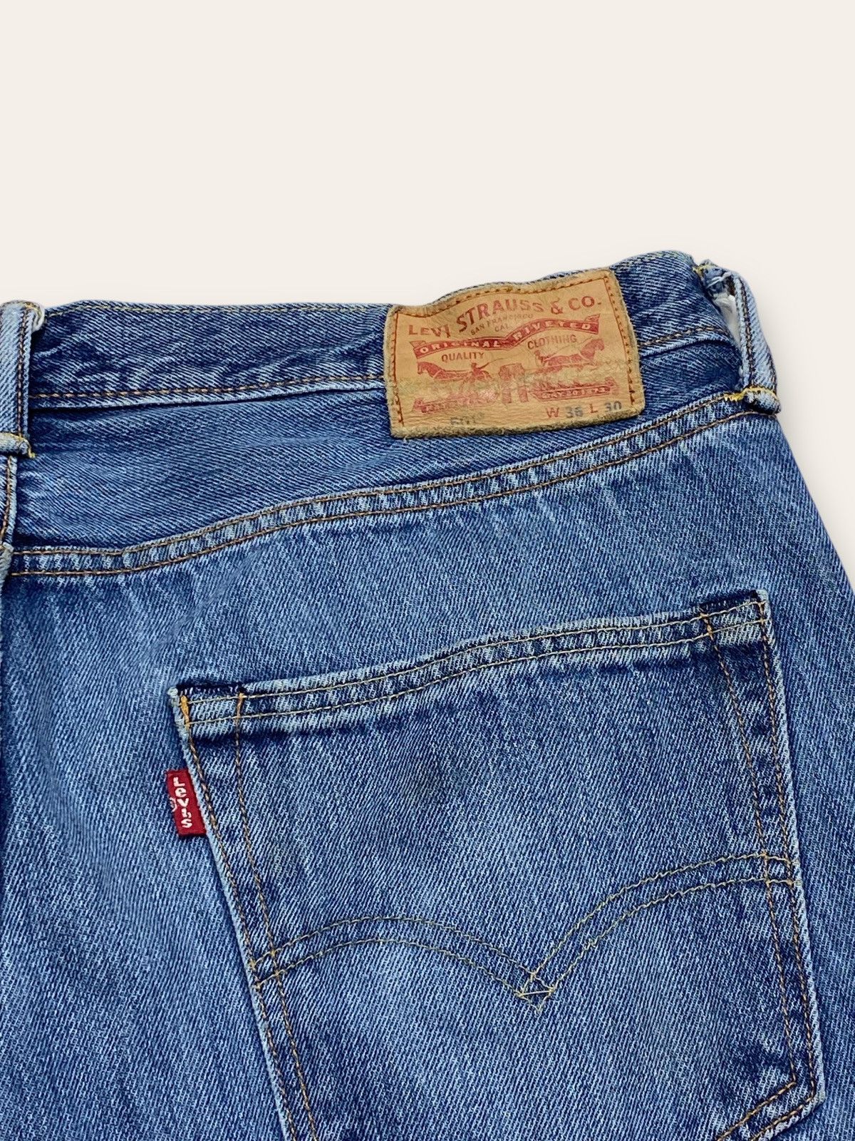 Jean Vintage LEVI'S Denim Blue Colour Baggy Jeans Size US 36 / EU 52 - 11 Thumbnail