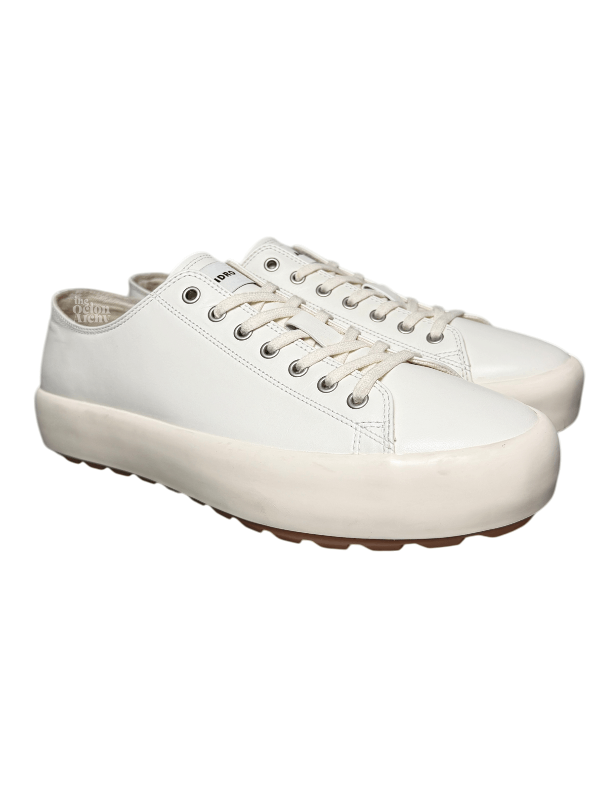 Sandro Sandro Low-Top Split Leather Trainers 'Off White' Size US 12 / EU 45 - 1 Thumbnail
