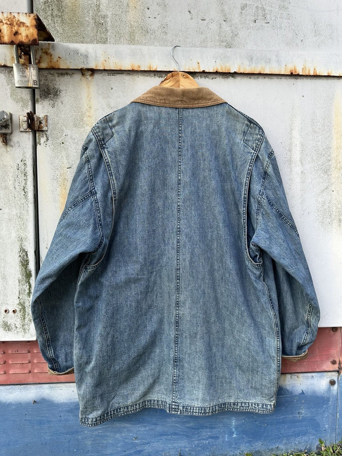 Vintage 👹Vintage Land’s End Chore Denim Jacket Size US XL / EU 56 / 4 - 4 Thumbnail
