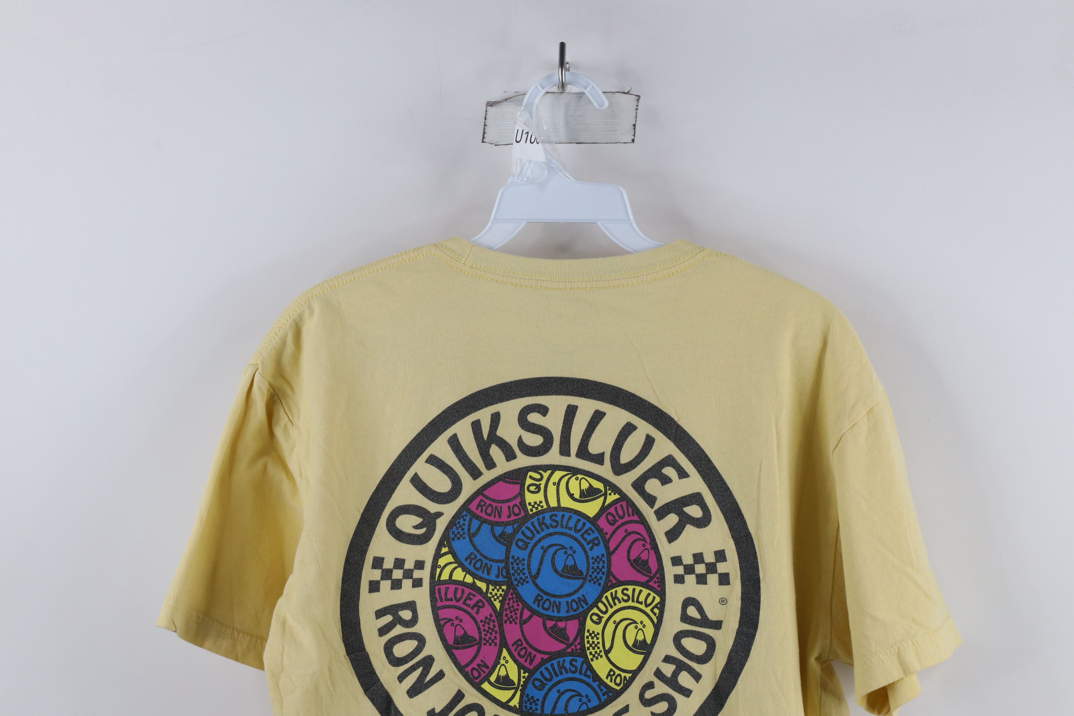 Quiksilver × Vintage Quiksilver x Ron Jon Surf Shop Spell Out Surfing T-Shirt Size US M / EU 48-50 / 2 - 11 Thumbnail