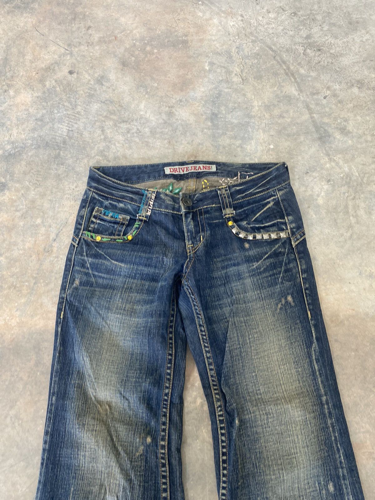 Hysteric Glamour Flare ☠️ Drive Jeans Mud Wash Punk Grunge Lgb Size US 30 / EU 46 - 5 Thumbnail