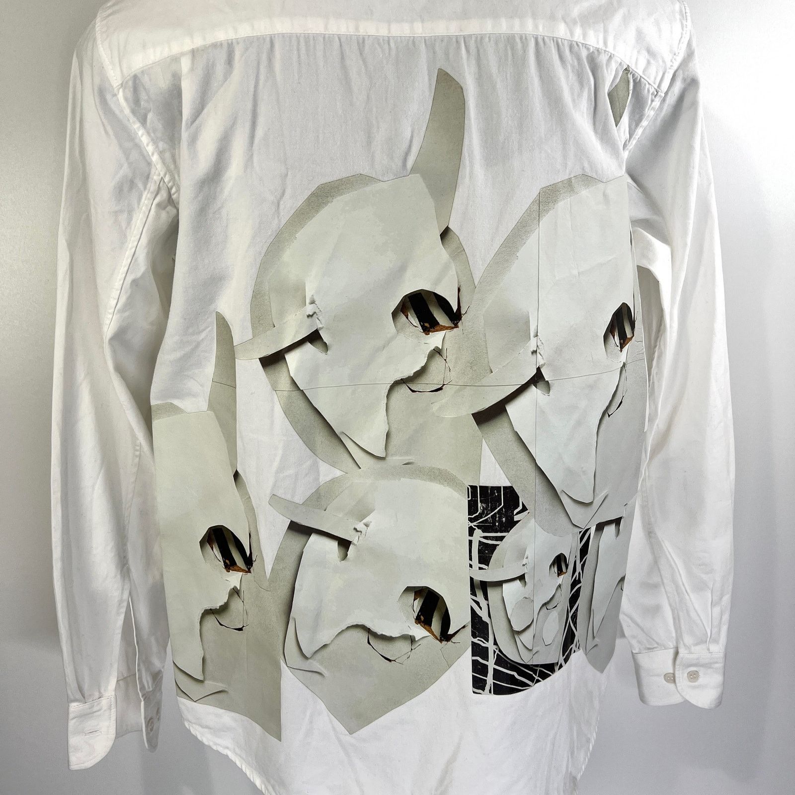 Rochambeau Rochambeau x Aaron Curry Button Up Shirt White 2018 Runway Size US S / EU 44-46 / 1 - 8 Thumbnail