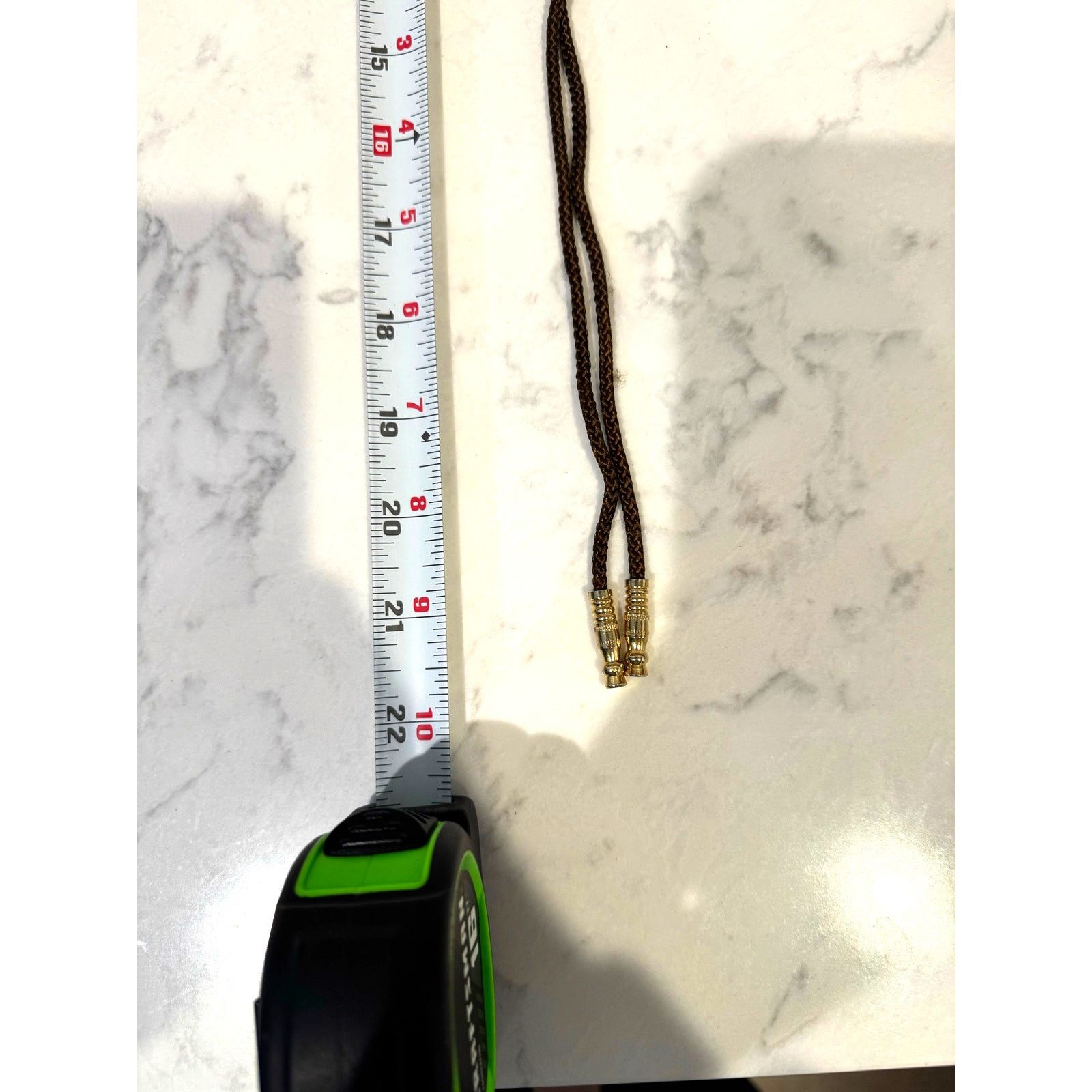 Vintage Vintage bolo tie shoestring necktie round polished agate Size ONE SIZE - 2 Thumbnail