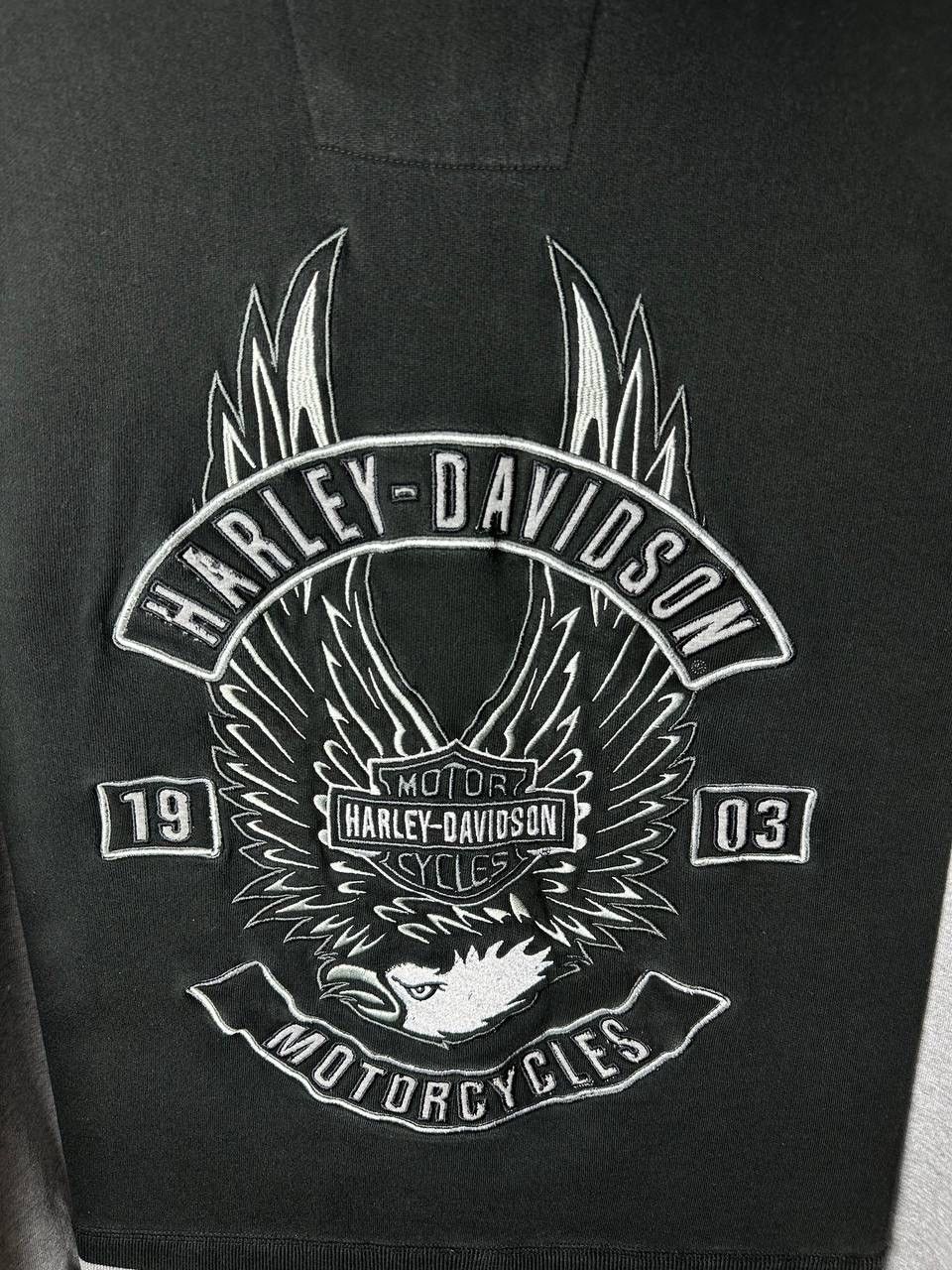 Harley Davidson × Vintage Harley Davidson motorcycle hoodie embroidered size Large Size US L / EU 52-54 / 3 - 3 Thumbnail